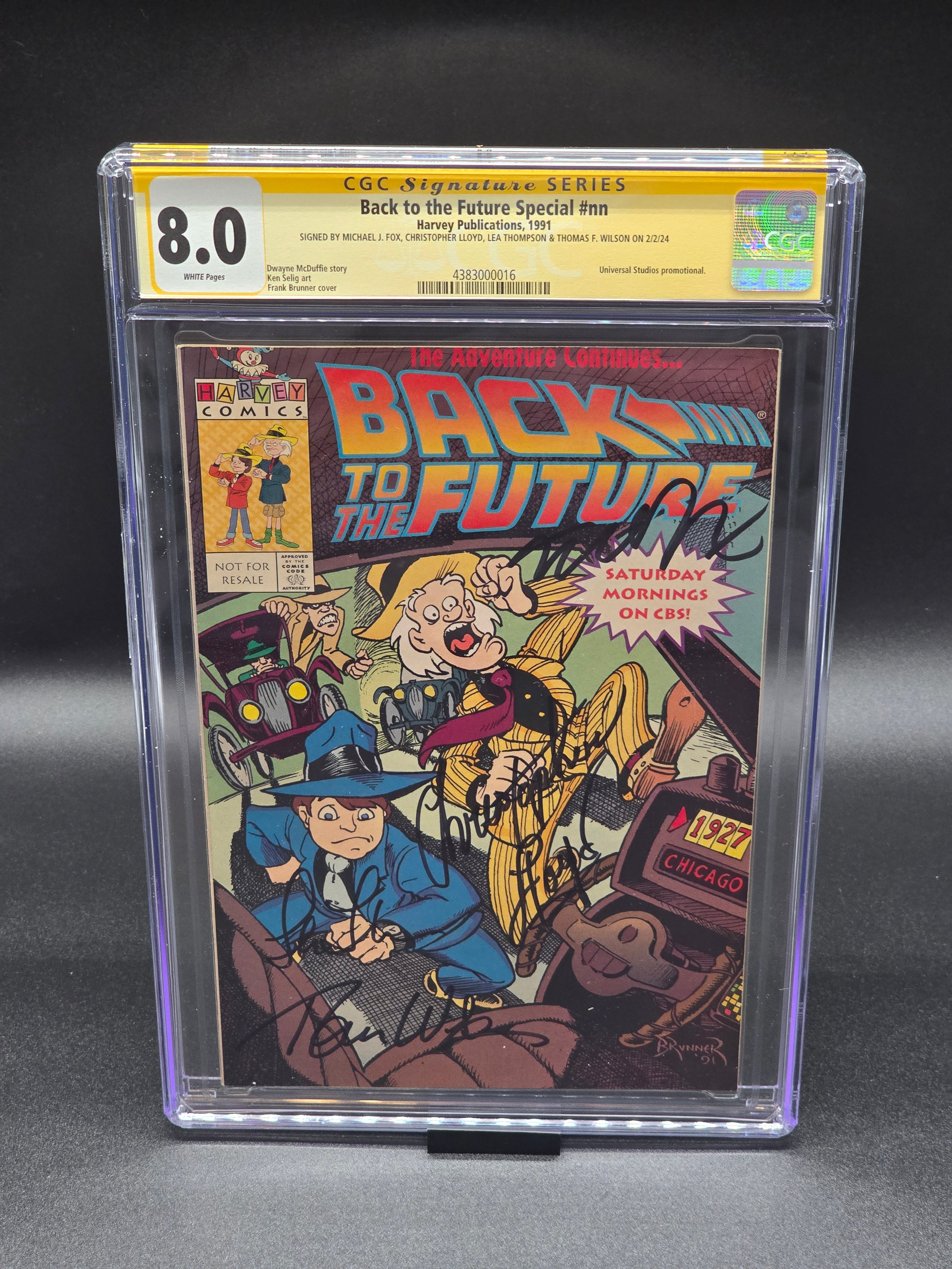 Back to the Future Special 1991 CGC SS 8.0 signed Michael J Back to the Future Special 1991 CGC SS 8.0 signed Michael J