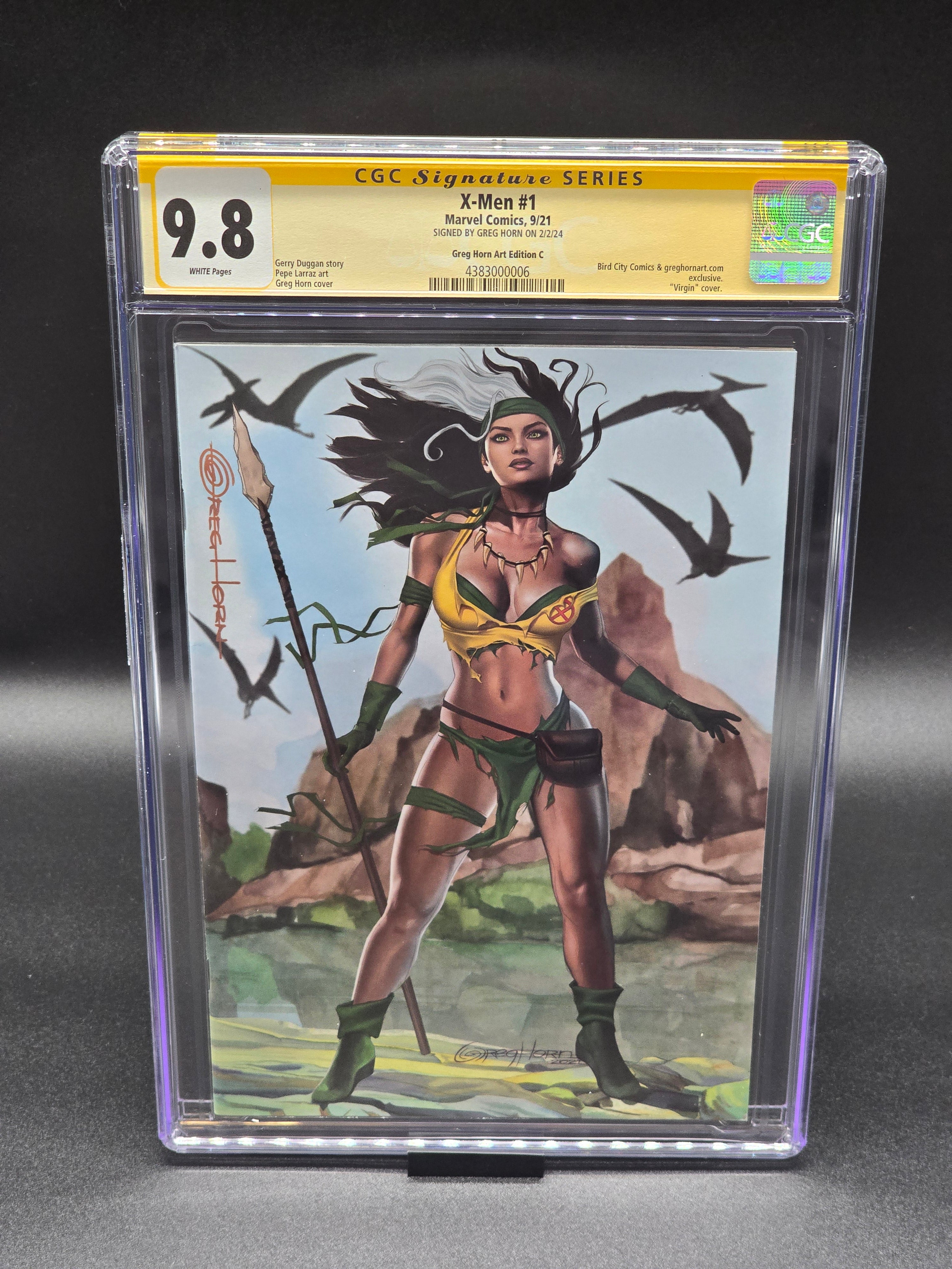 X-Men #1 9/21 CGC SS 9.8 (Greg Horn Art ed C) signed Greg Horn
