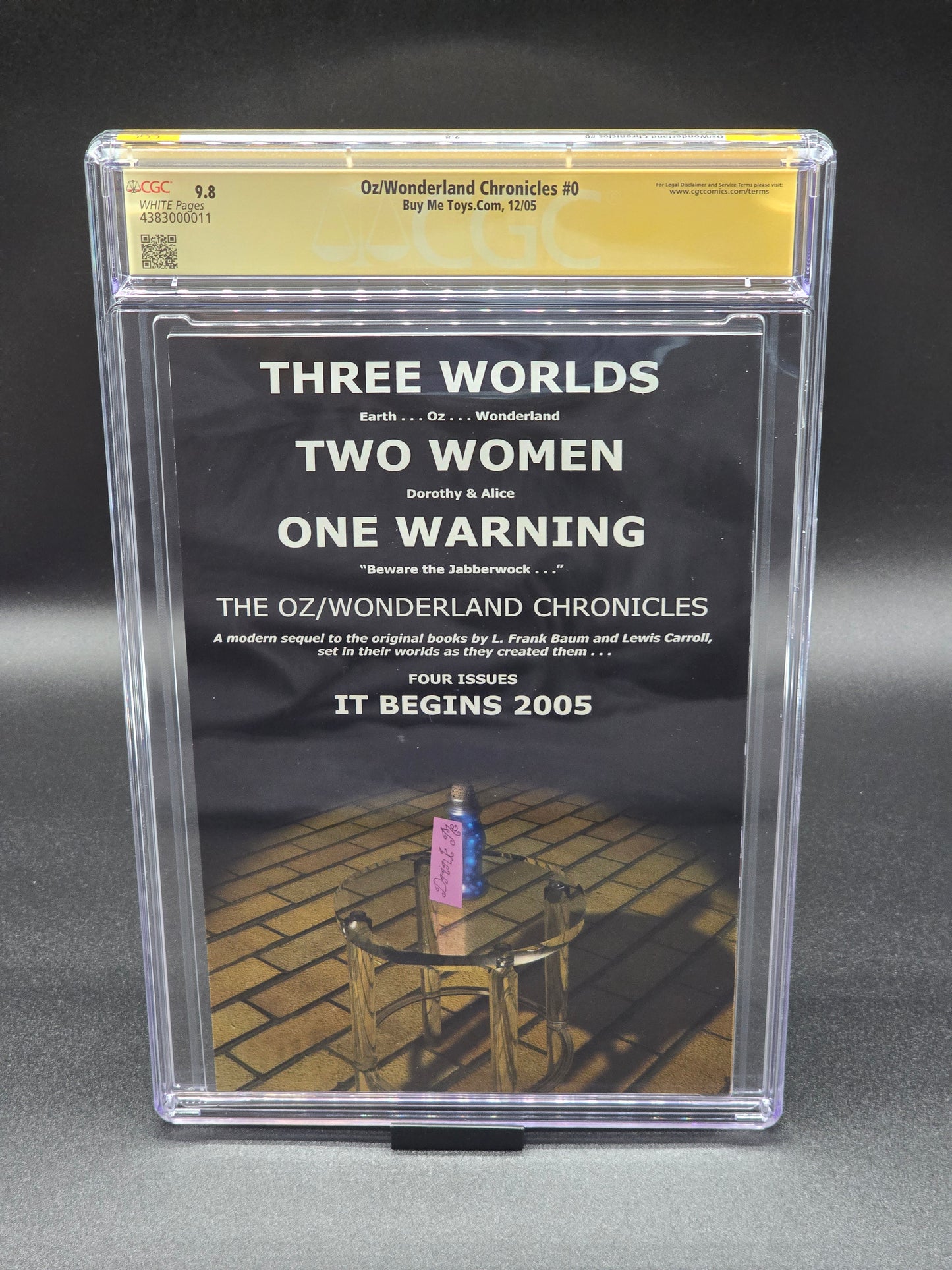 OZ/Wonderland Chronicles #0 CGC SS 9.8 (WWC 2005 exclusive) signed Greg Horn