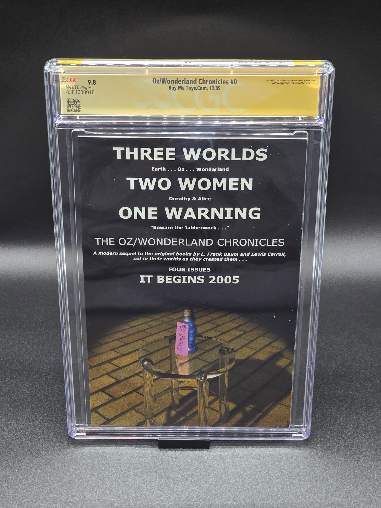 OZ/Wonderland Chronicles #0 CGC SS 9.8 (WWC 2005 exclusive) signed Greg Horn
