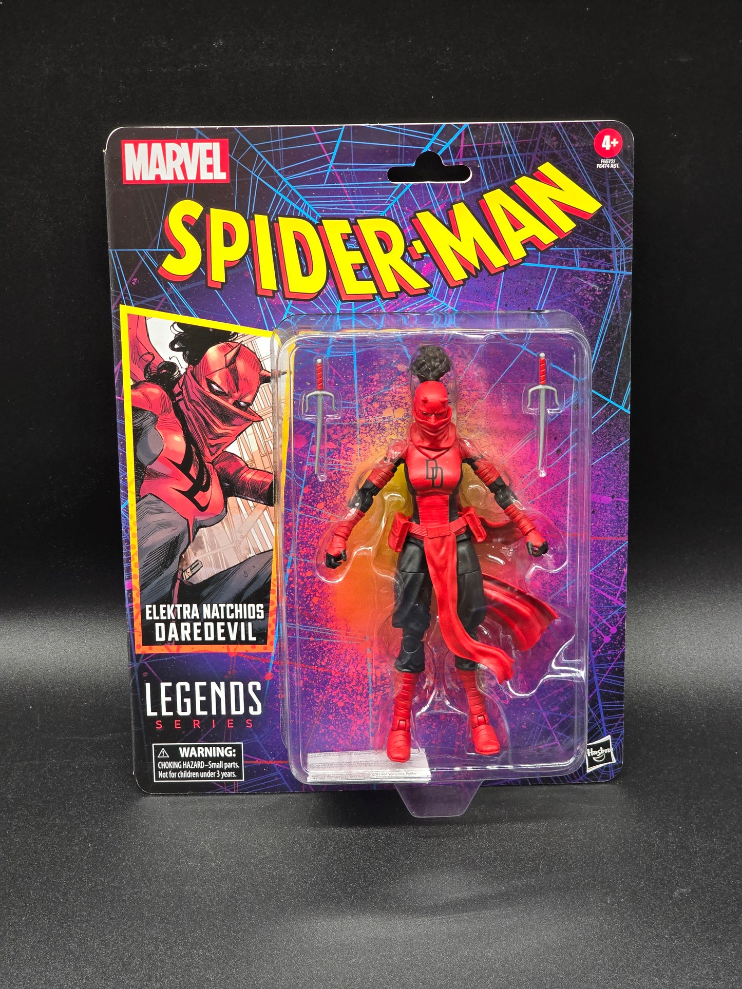 Elektra Natchios Daredevil Spider-Man retro wave 1