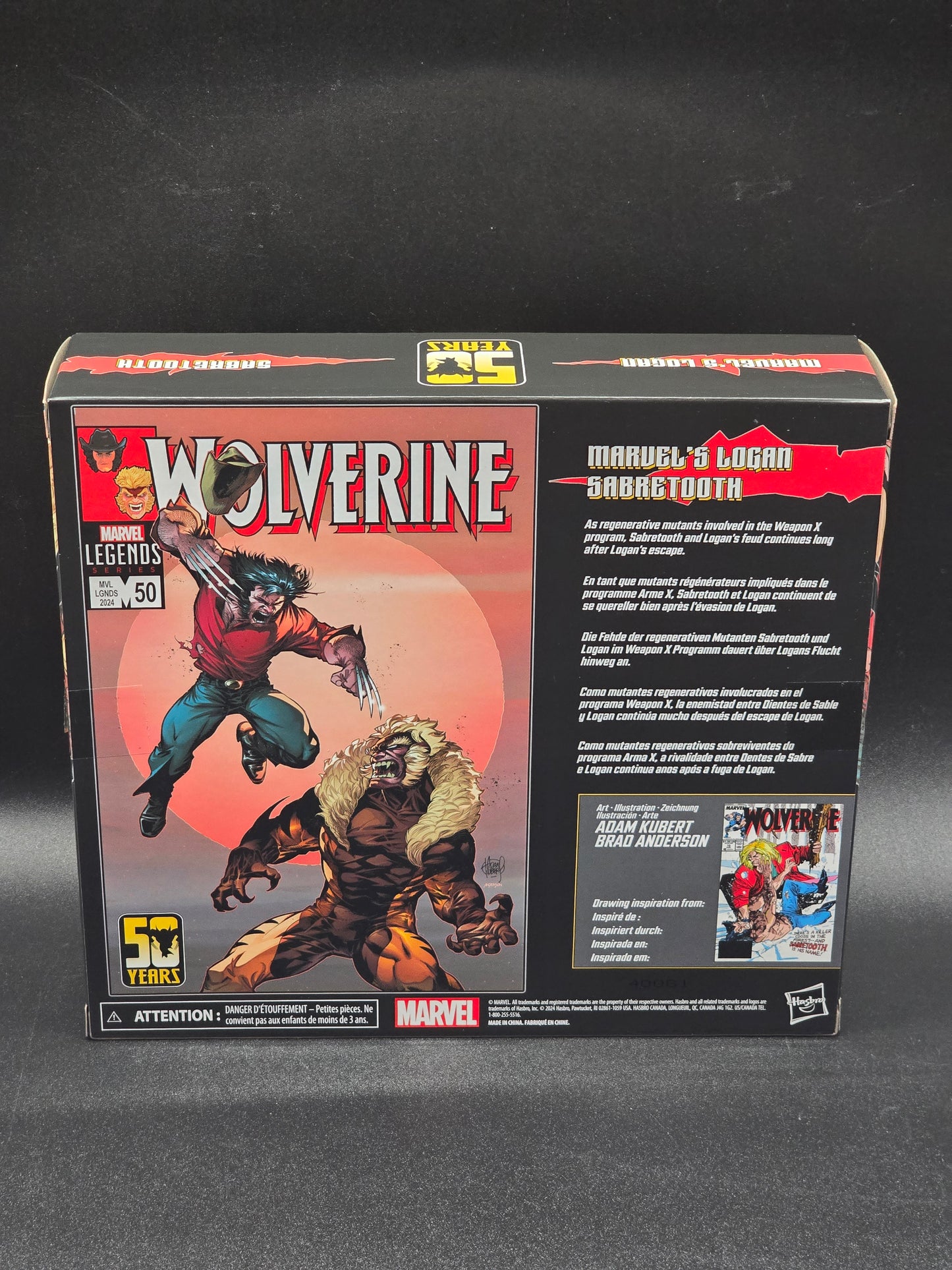 Logan vs Sabretooth Marvel Legends Wolverine 50th Anniversary