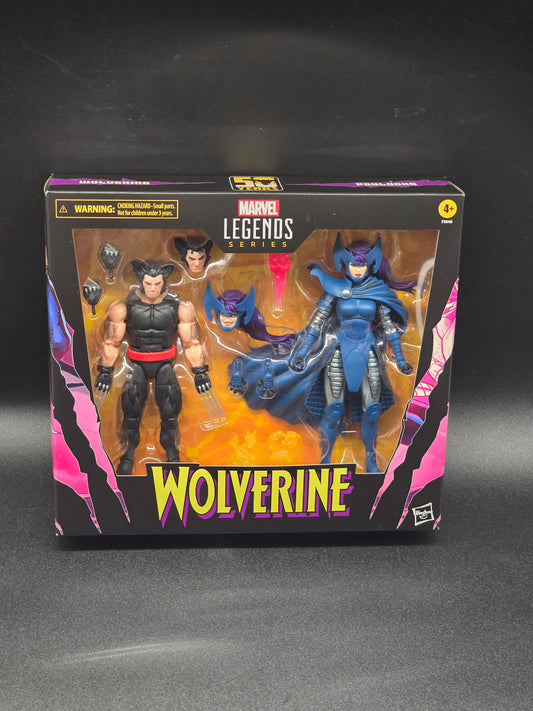 Wolverine and Psylocke Marvel Legends Wolverine 50th Anniversary