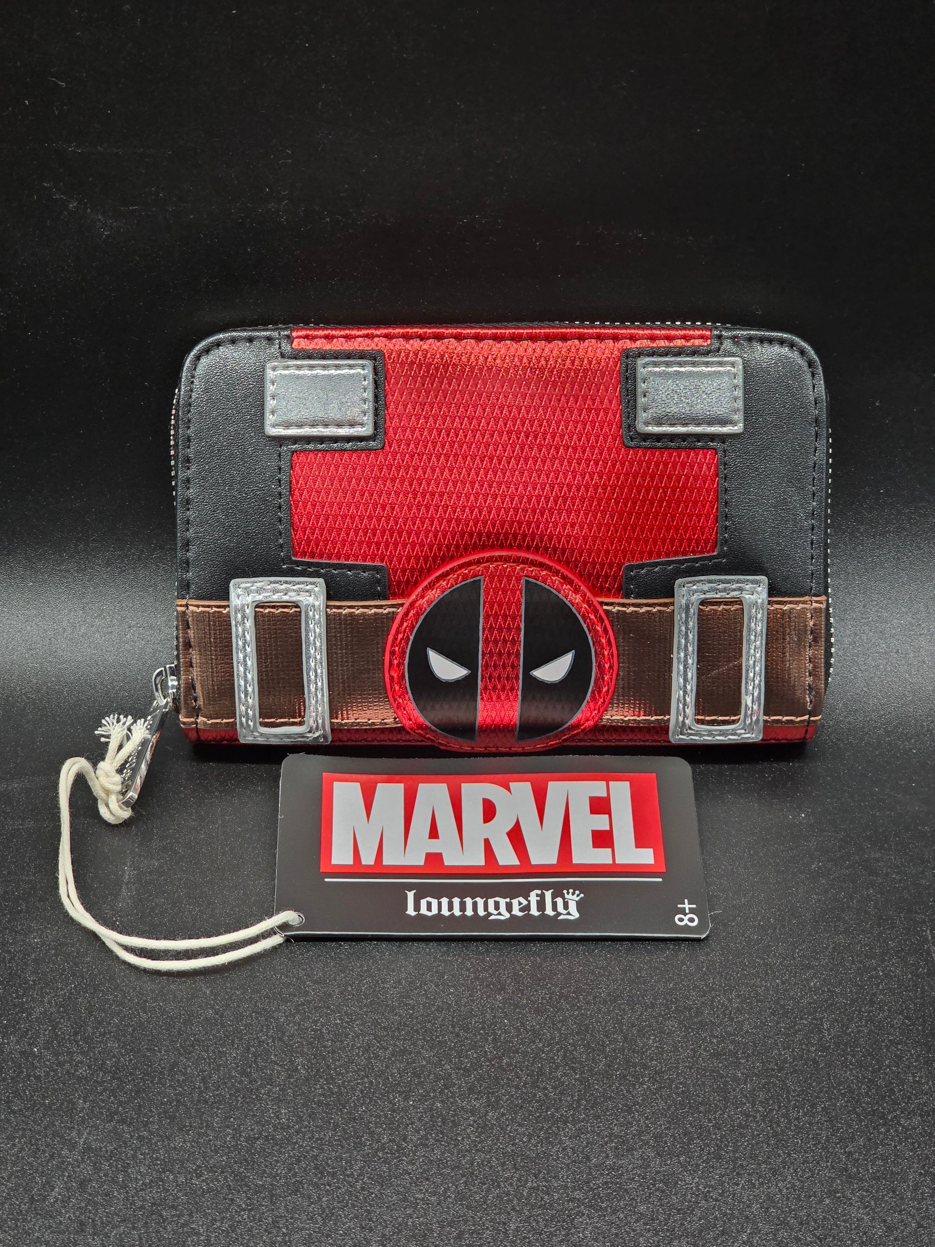 【稀少】ネイタルデザイン UFO CLUB ver GAMAno Wallet Deadpool Metallic Collection Cosplay Zip-Around Wallet