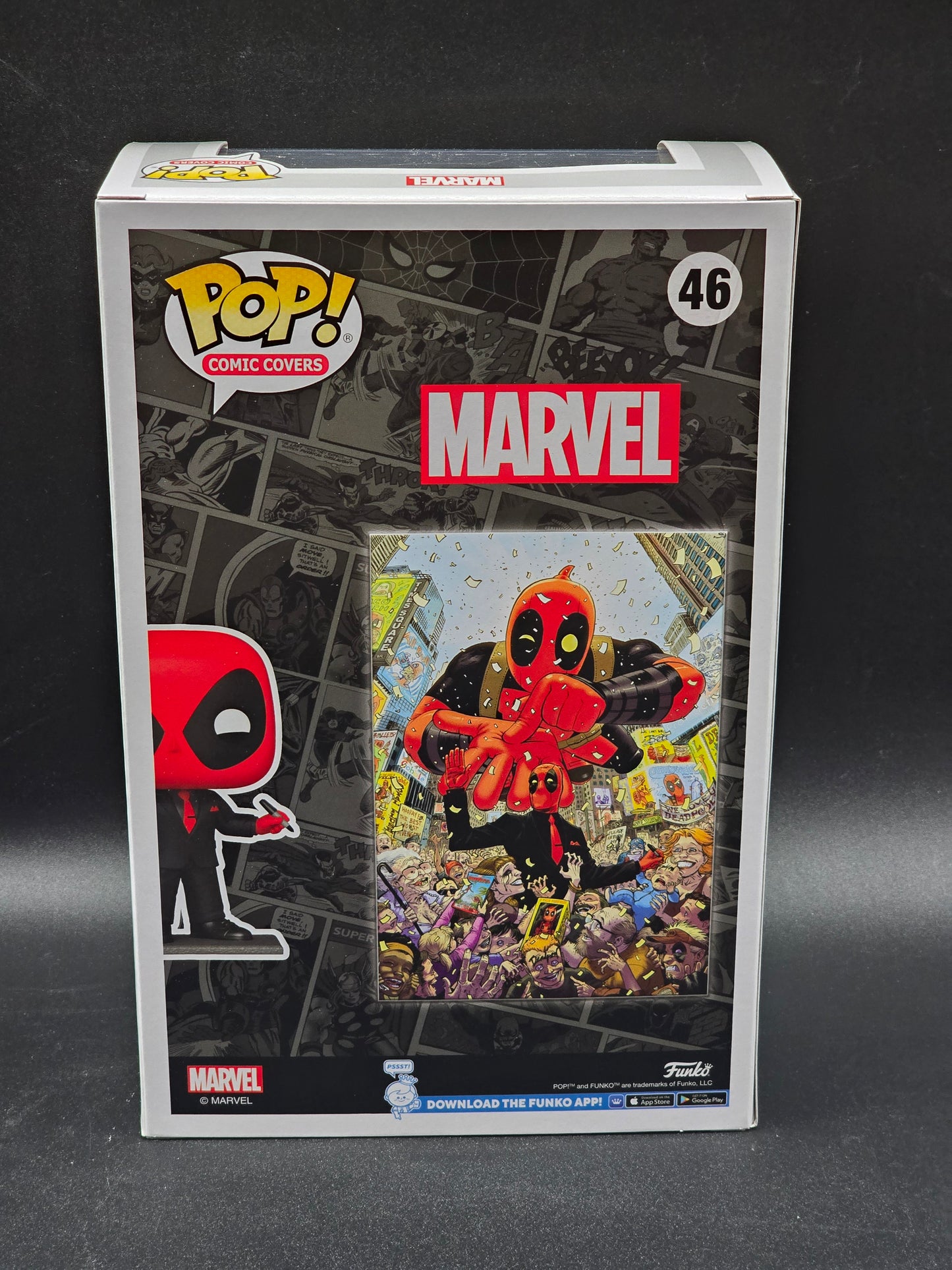 Deadpool (2015) #1 Deadpool in Black Suit Funko Pop! Comic Cover Figure #46