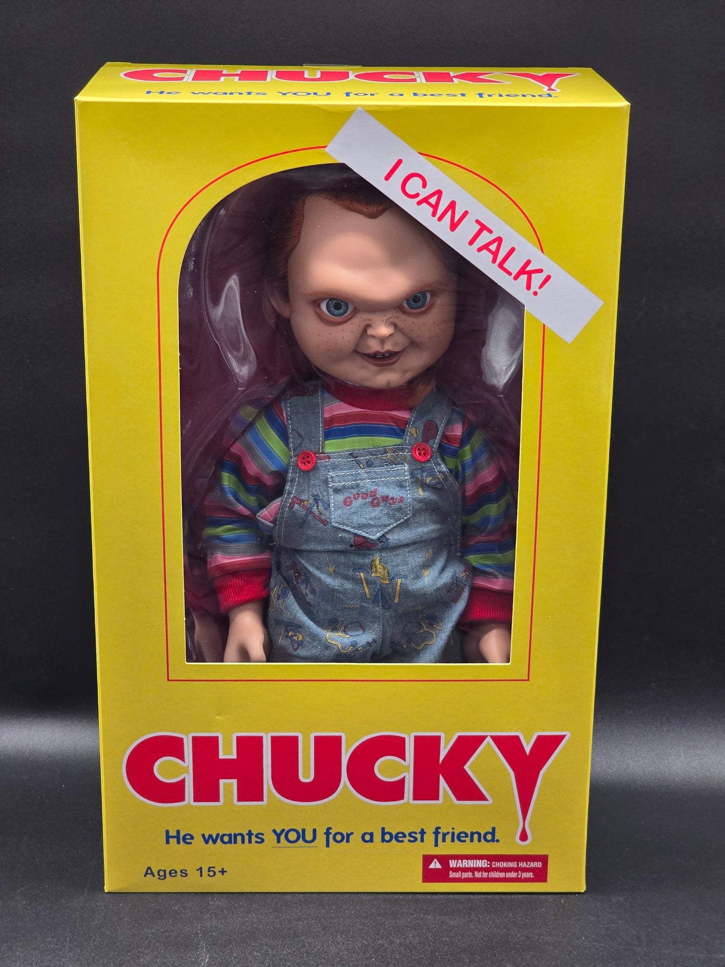 Chucky Child's Play 2, 15" Mega Scale Sneering Chucky Talking Doll M.D.S. Figures