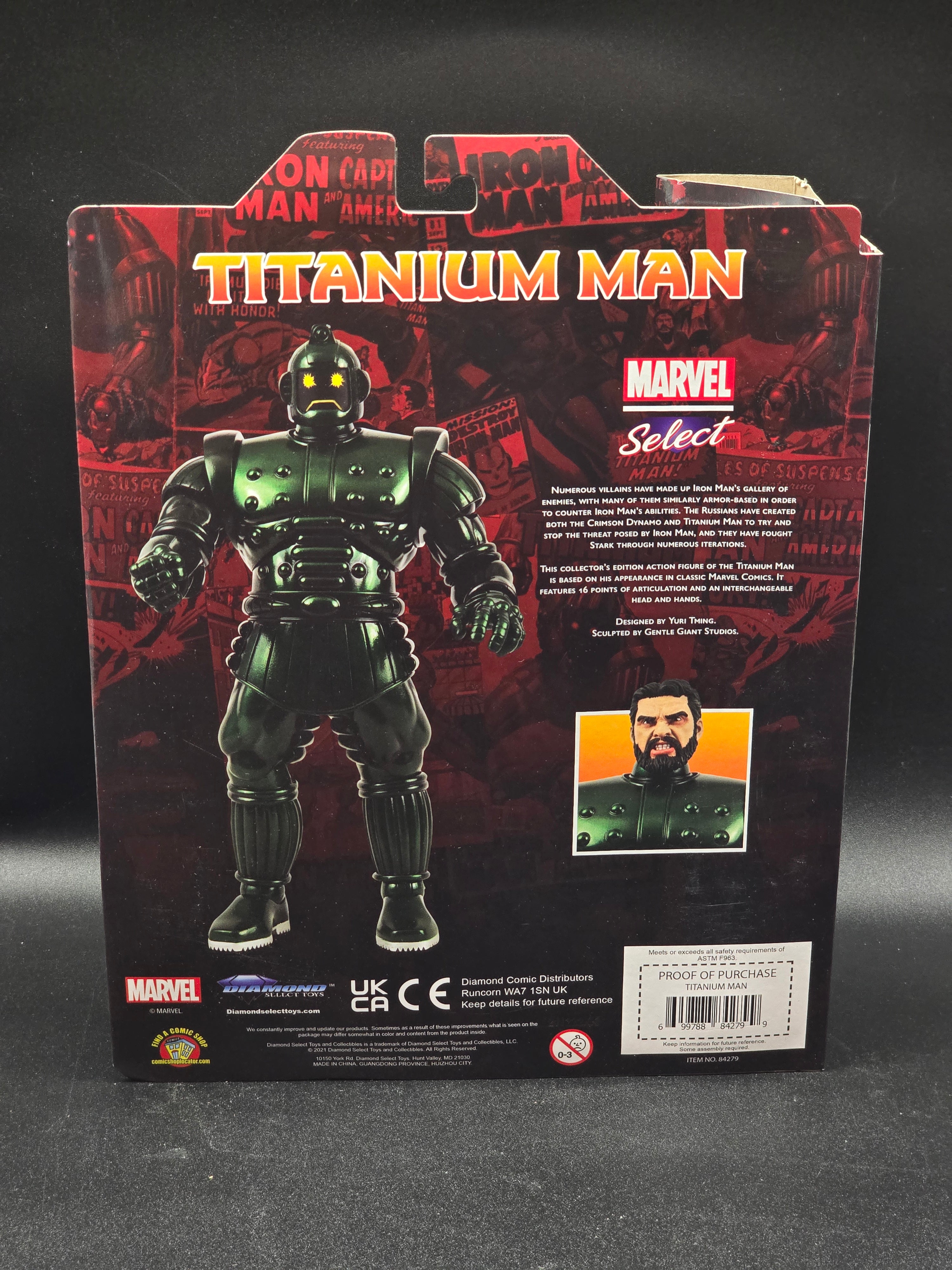 Titanium Man Marvel Select 2021 Action Figure – Diamond Select