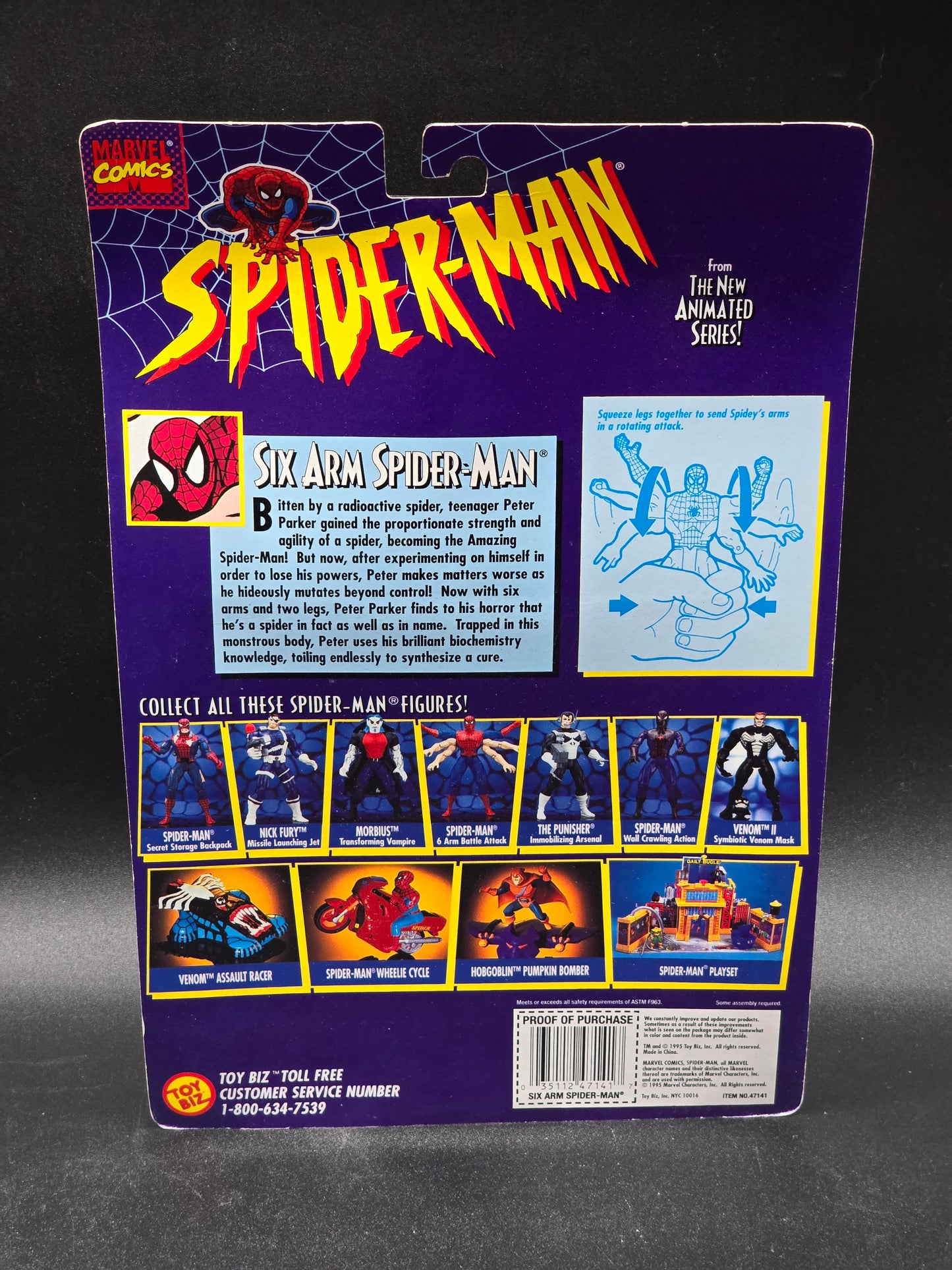 Six Arm Spider-Man, Spider-Man Animated series Toybiz 1995
