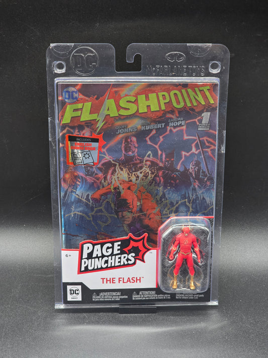 THE FLASH 3″ FIGURE WITH COMIC Page Punchers McFarlane