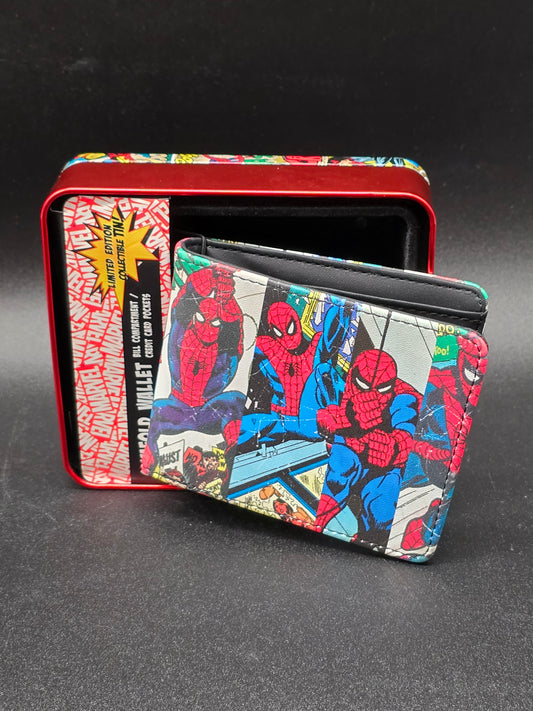 Spider-Man Comics Split Panel Bi-Fold Wallet