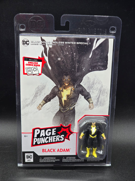 BLACK ADAM 3″ FIGURE WITH COMIC Page Punchers McFarlane