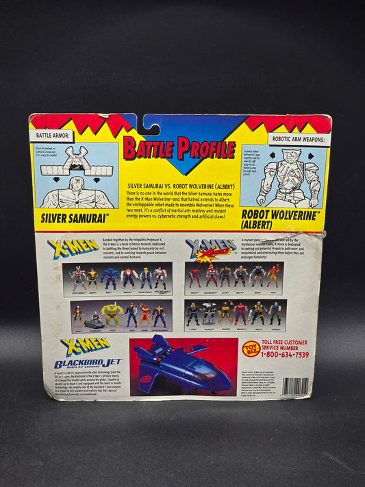 Silver Samurai and Robot Wolverine (Albert) X-Men Special Metallic Ed Toybiz 1993 (KB Exclusive)