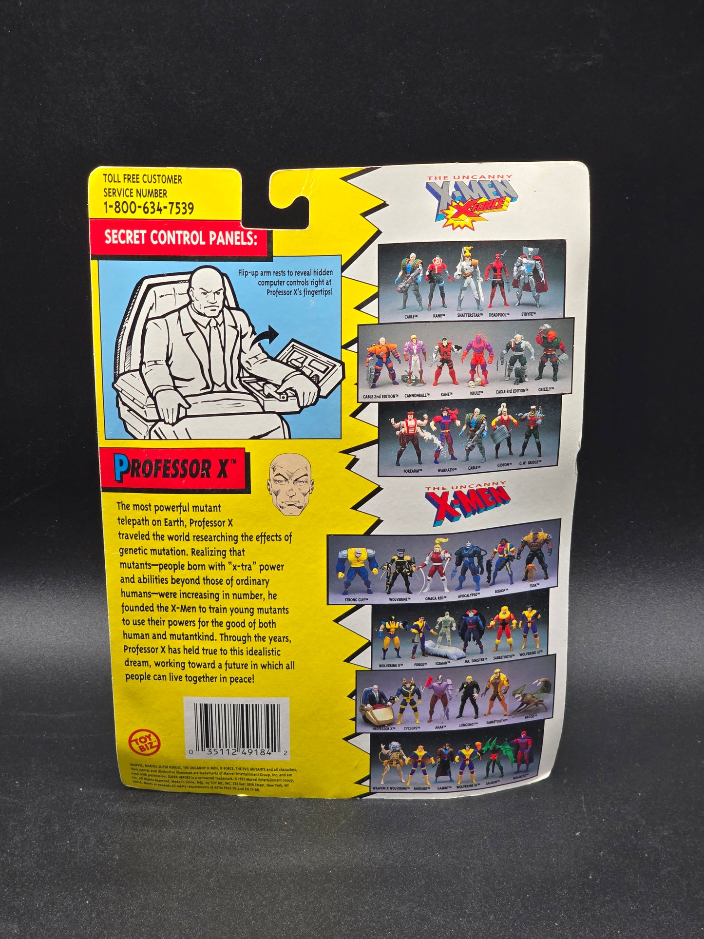 Professor X Uncanny X-Men Toybiz 1993 (Open)