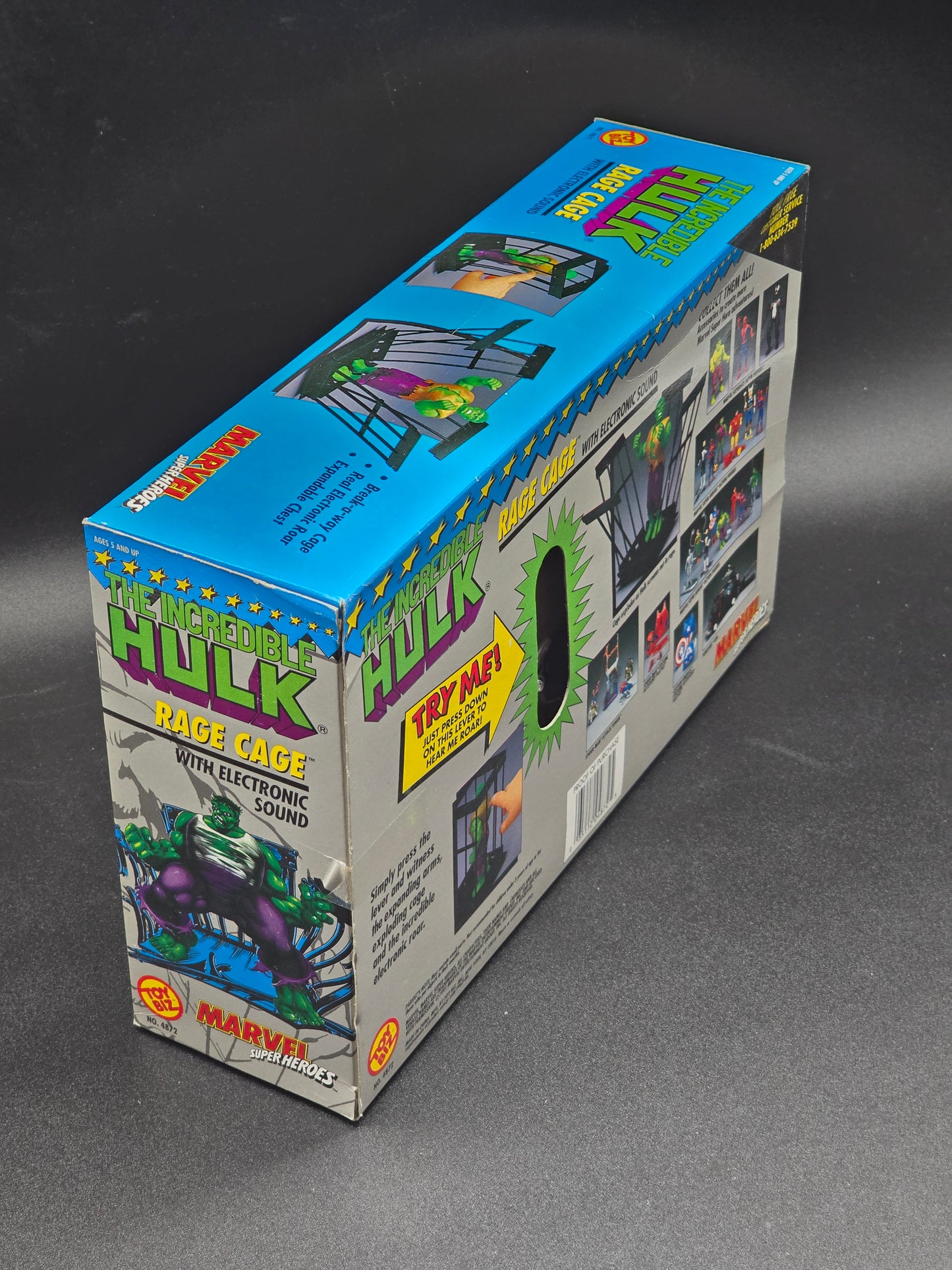 The Incredible Hulk Rage Cage Toybiz Marvel Super Heroes 1991