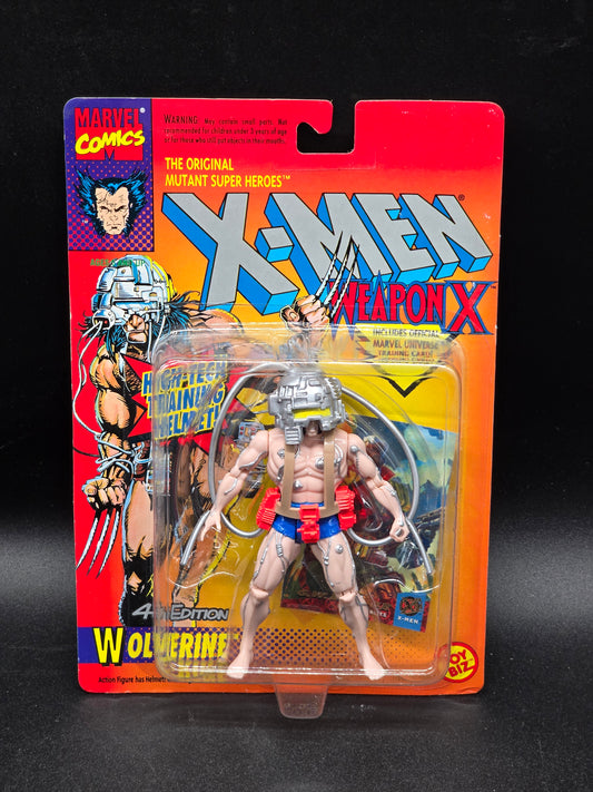 Wolverine Weapon-X 1993 Toybiz 4th Ed blue shorts silver tube variant