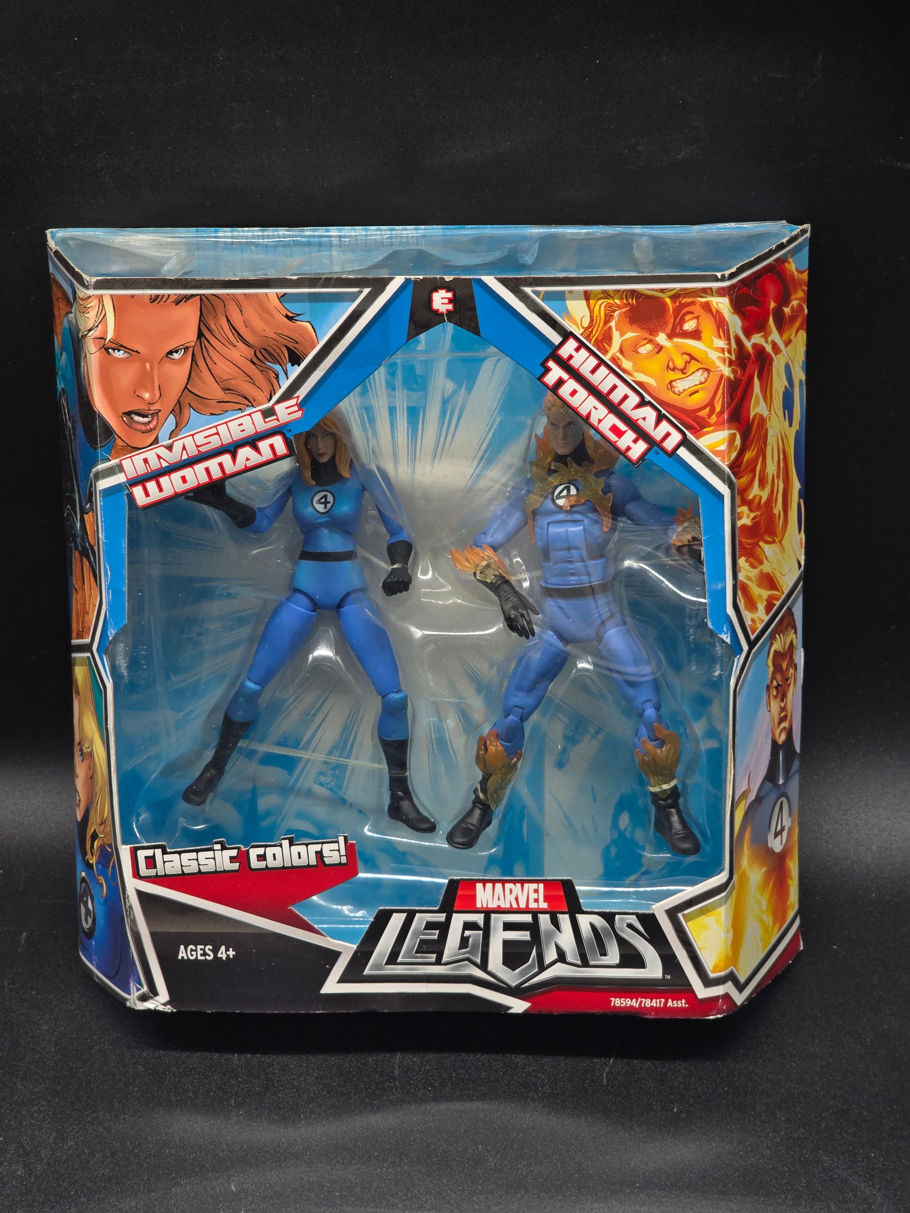 Invisible Woman and Human Torch Marvel Legends 2008