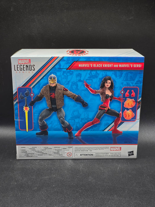 Black Knight and Sersi Marvel Legends 2023 Avengers Beyond Earth's Mightiest