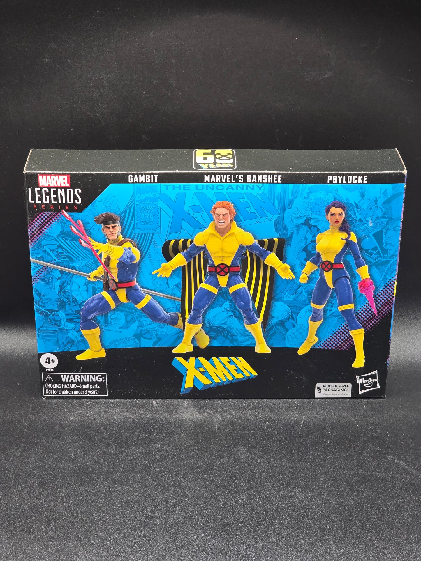 Banshee, Gambit, Psylocke Set Marvel Legends X-Men 60th Anniversary Collection