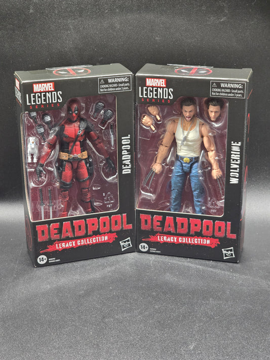 Complete 2 Figure Set Marvel Legends Deadpool Legacy Collection