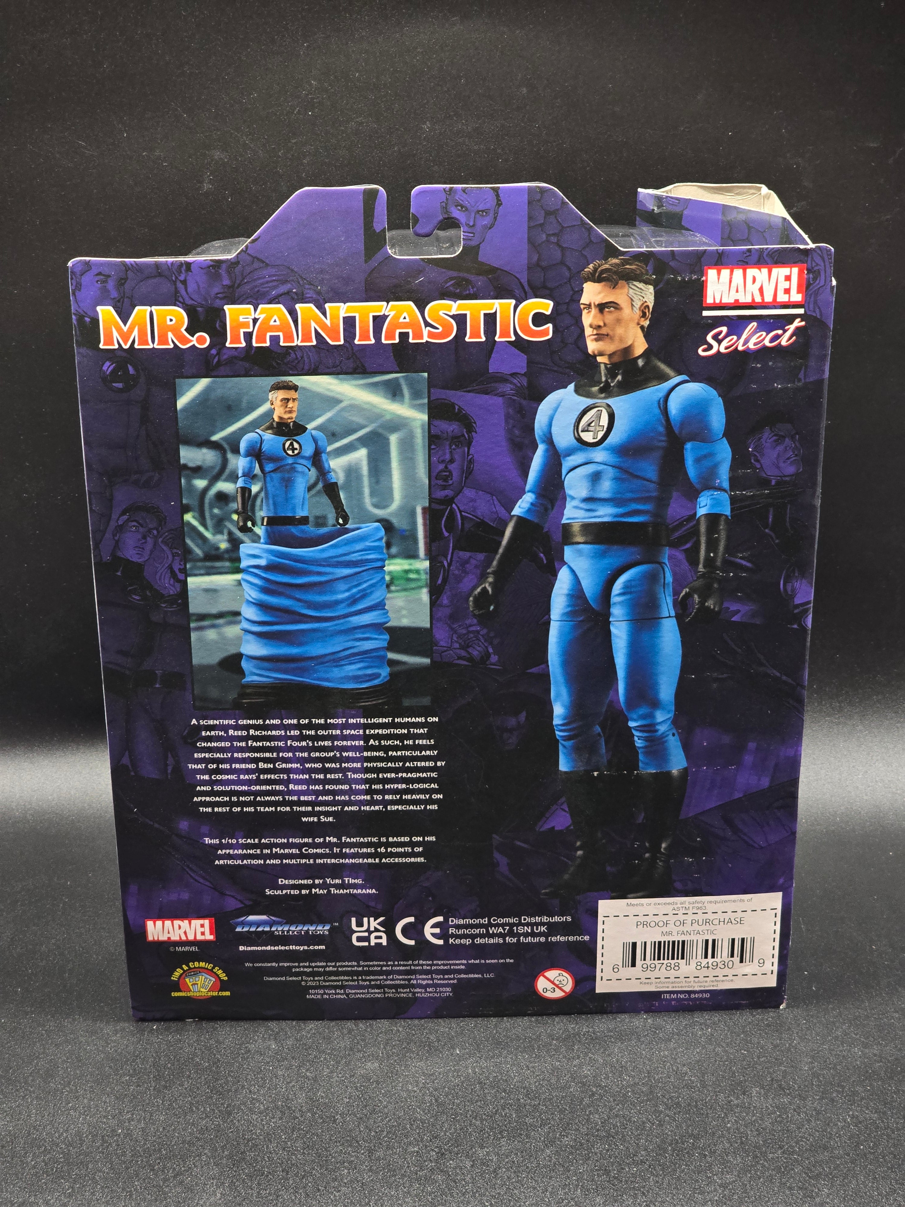 Mr. Fantastic Marvel Select 2023 Action Figure – Diamond Select