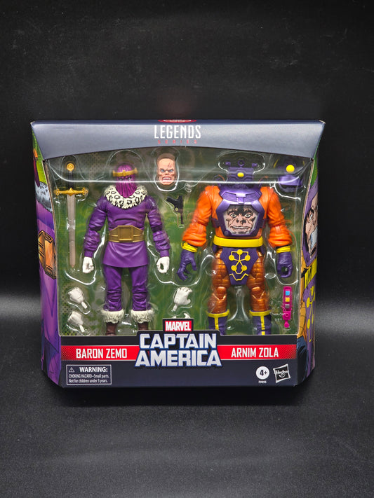 Baron Zemo and Arnim Zola Marvel Legends 2024 Captain America