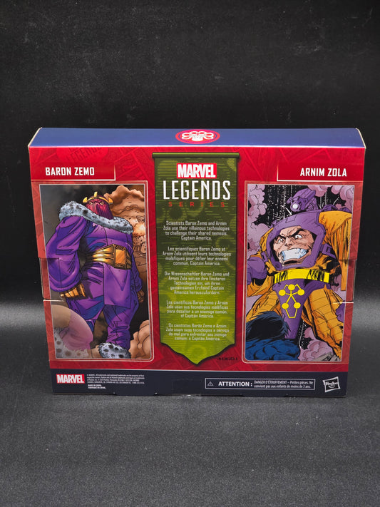 Baron Zemo and Arnim Zola Marvel Legends 2024 Captain America