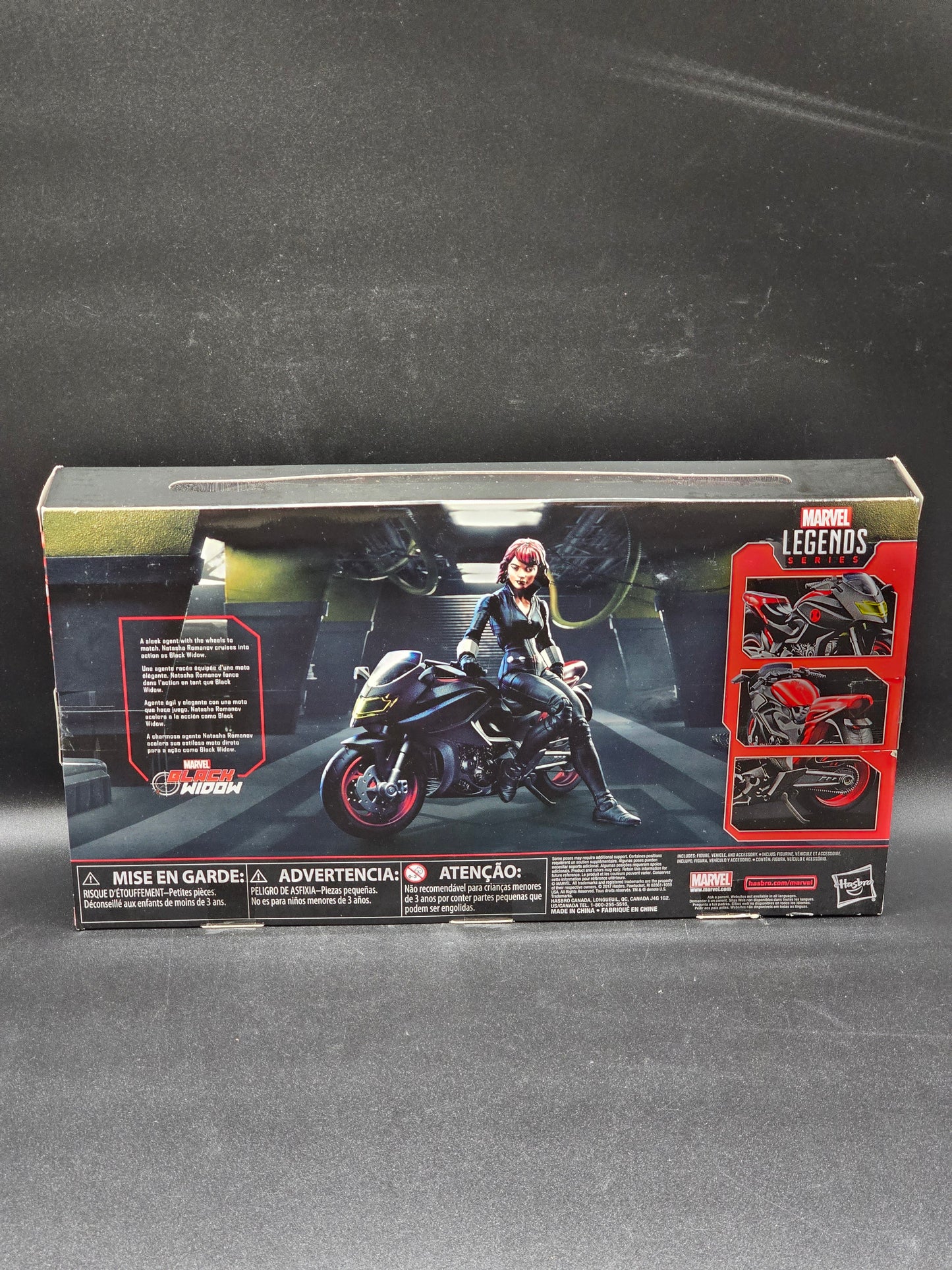 Black Widow With Motorcycle Marvel Legends 2017