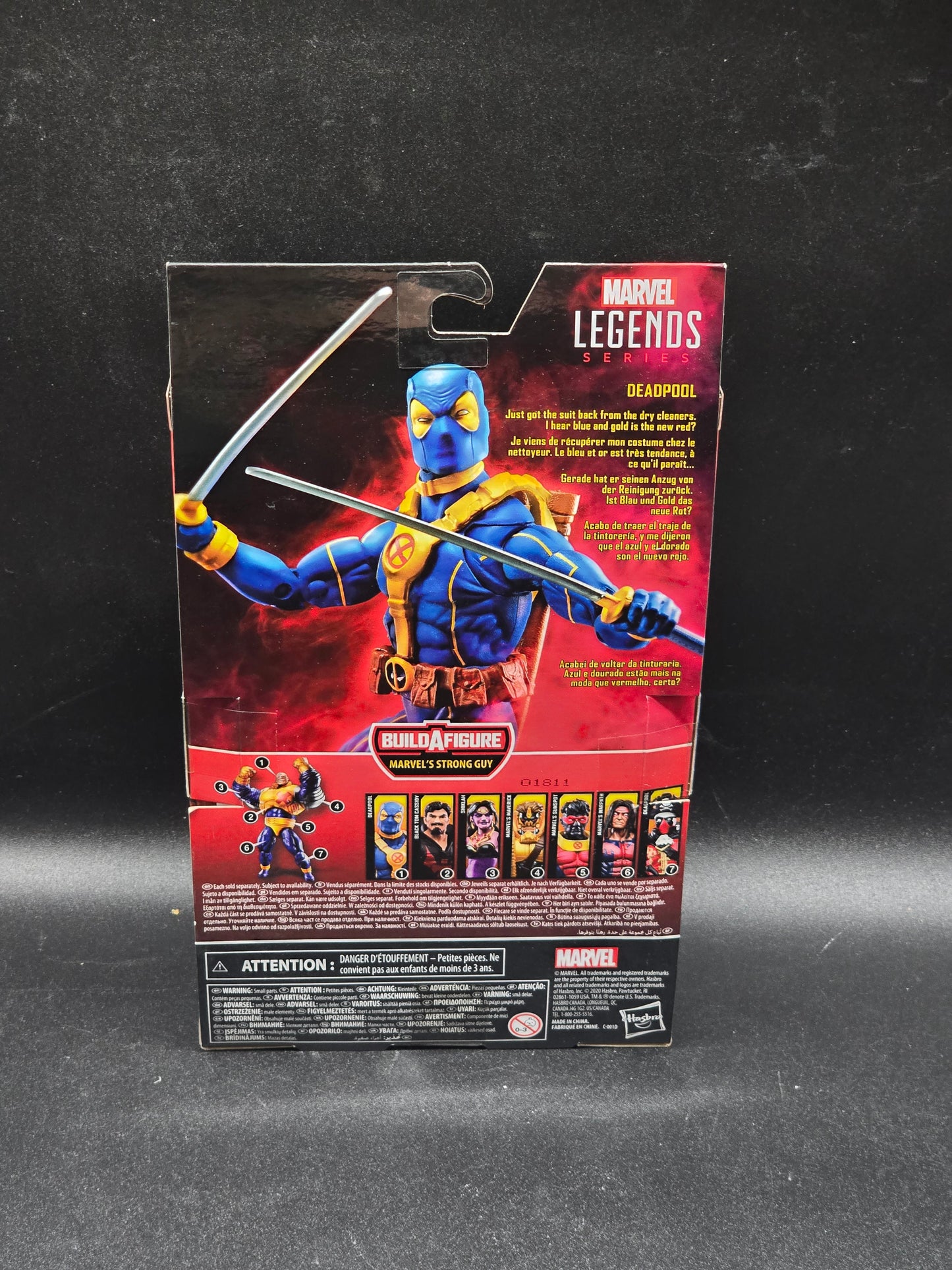 Deadpool Blue Marvel Legends 2020 BAF Strong Guy