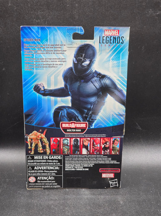 Spider-Man Stealth Suit Marvel Legends 2018 Spider-Man Far From Home BAF Molten Man