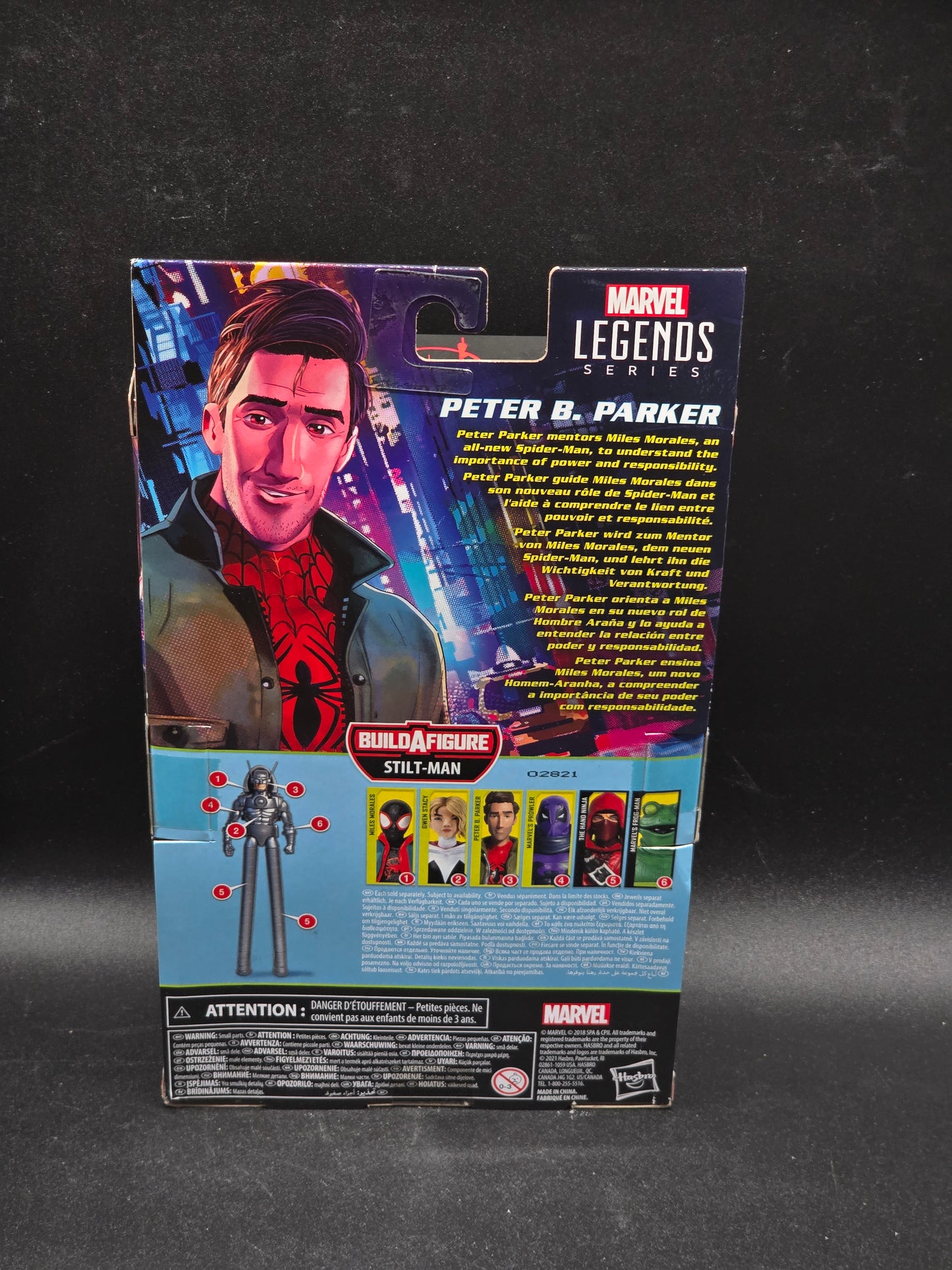 Peter B. Parker Marvel Legends 2021 Spider-Man Into the Spider-Verse BAF Stilt-Man