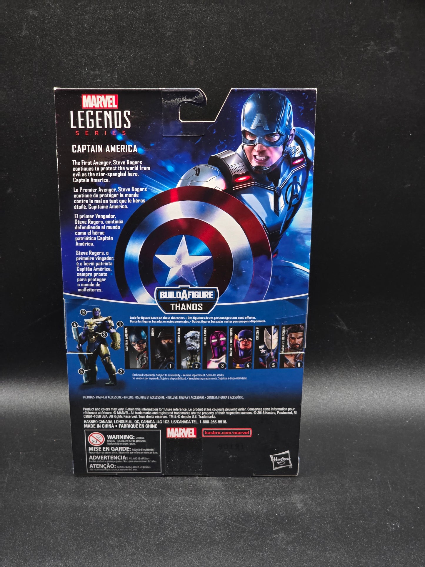 Captain America Marvel Legends 2018 Avengers BAF Thanos