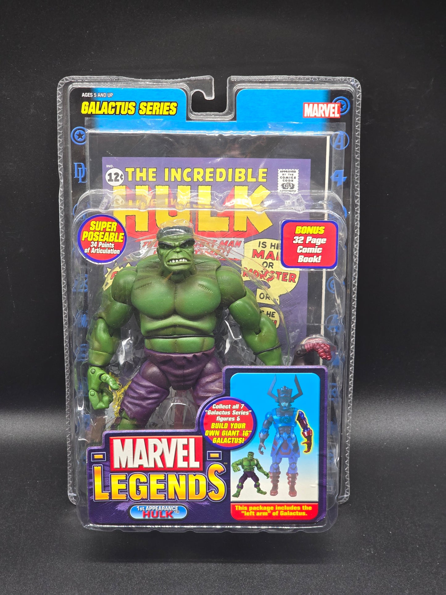 Hulk 1st appearance Marvel Legends Galactus Series 2005