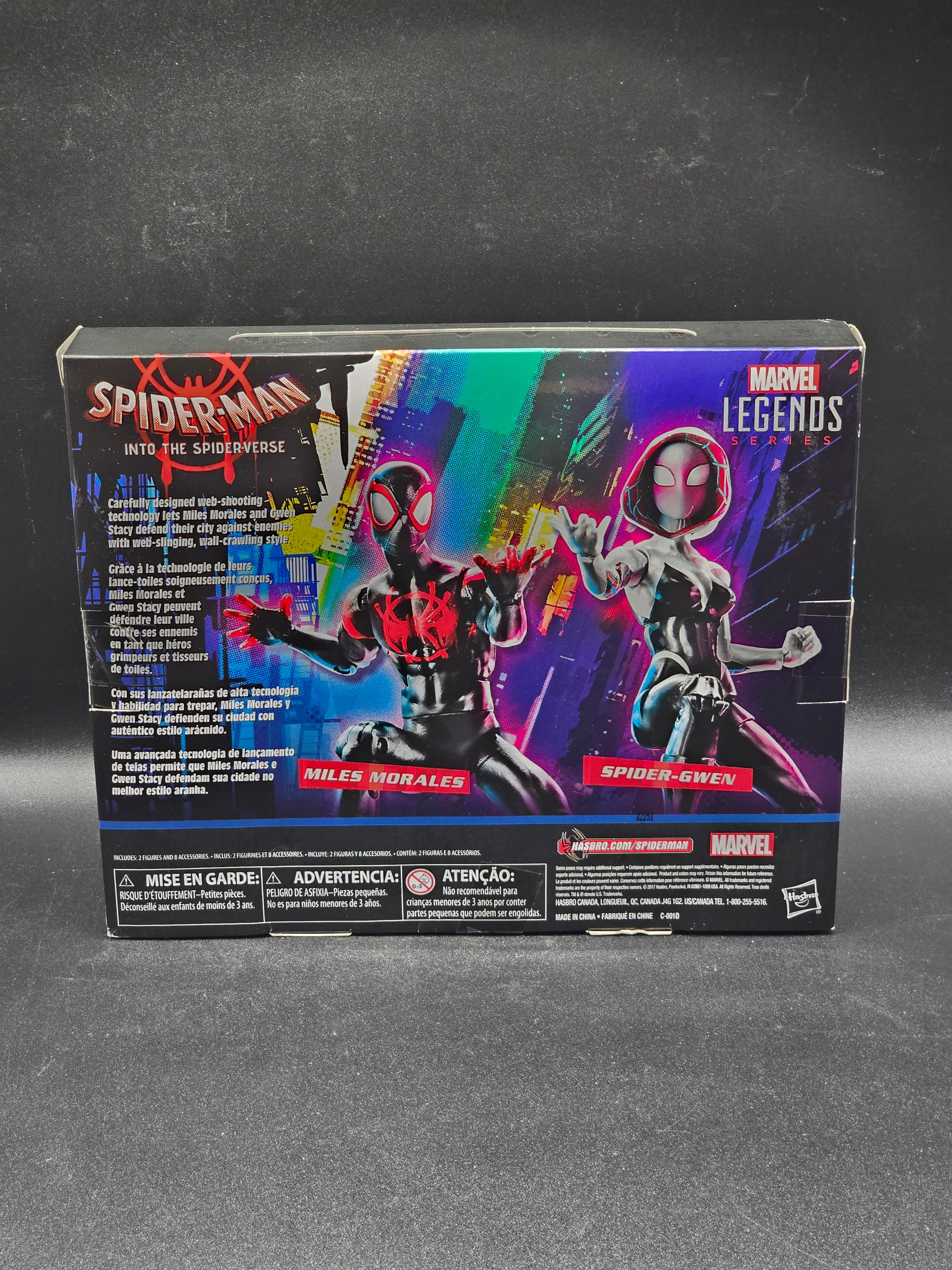 Miles Morales and Spider-Gwen Marvel Legends 2017 Spider-Man Into the  Spider-Verse