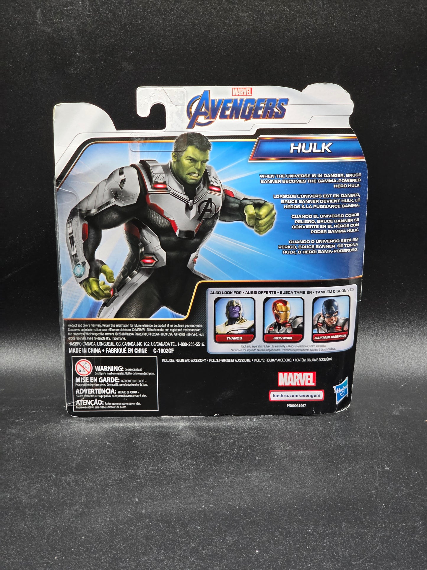 Hulk Avengers Movie figure 2018