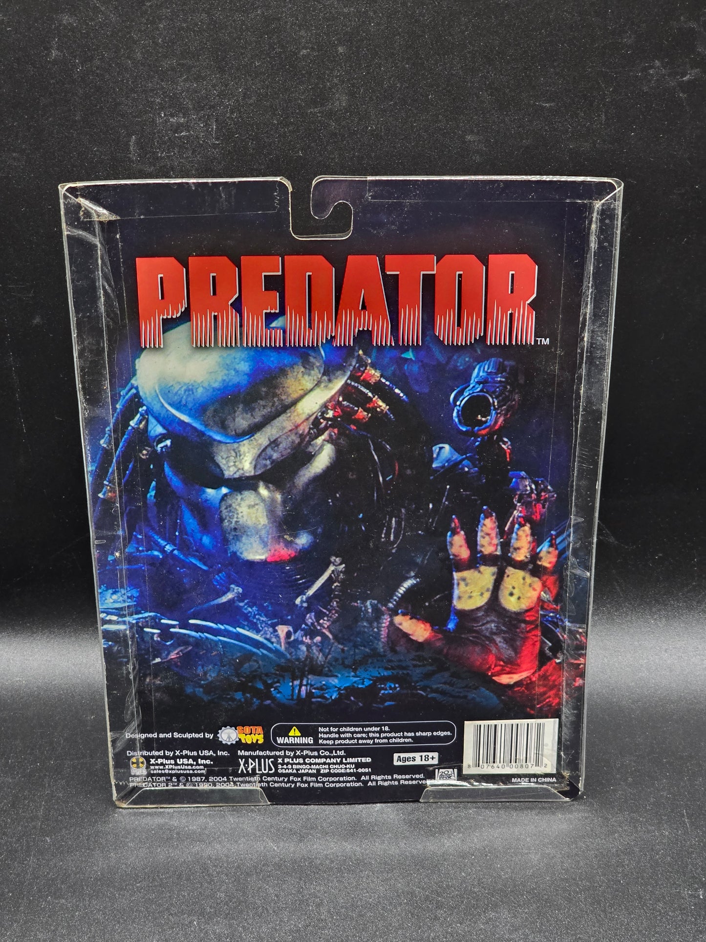 Predator Unmasked Wall Relief X-Plus Sota Toys 2004