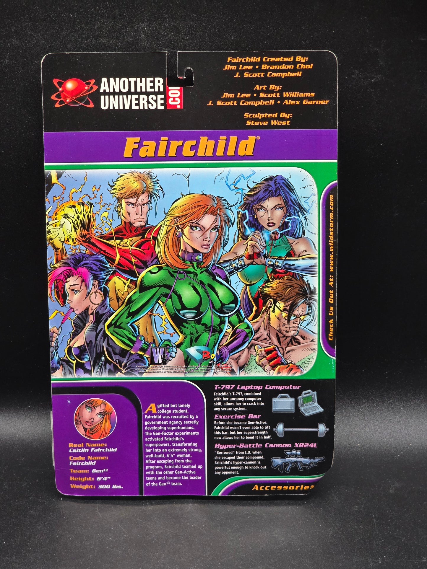 Fairchild Gen 13 Wildstorm Action Figure 1998 (open)