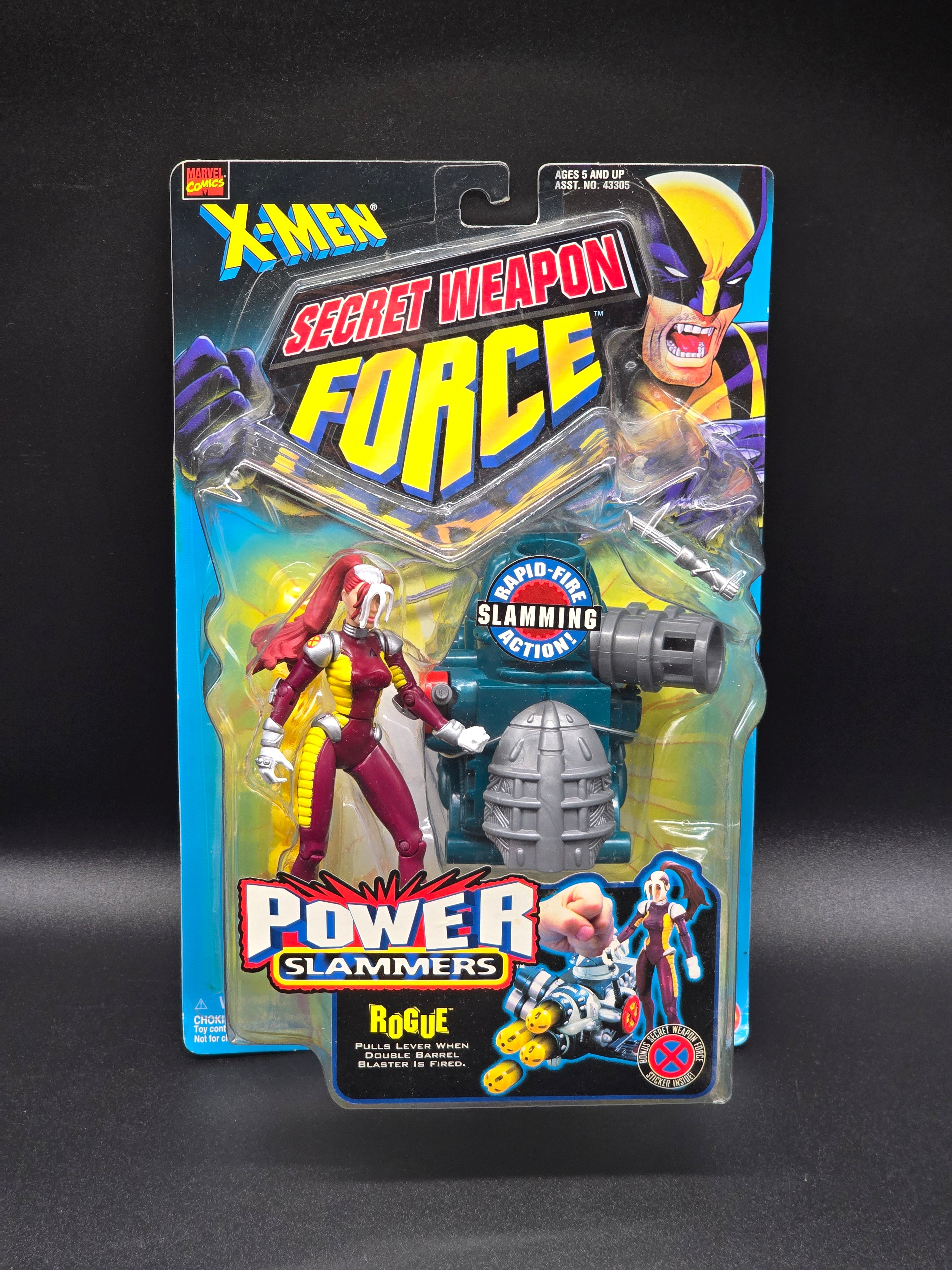 【国内配送】 Rogue 1998 Toybiz Slammers Power Force Weapon Secret X-Men アメコミ