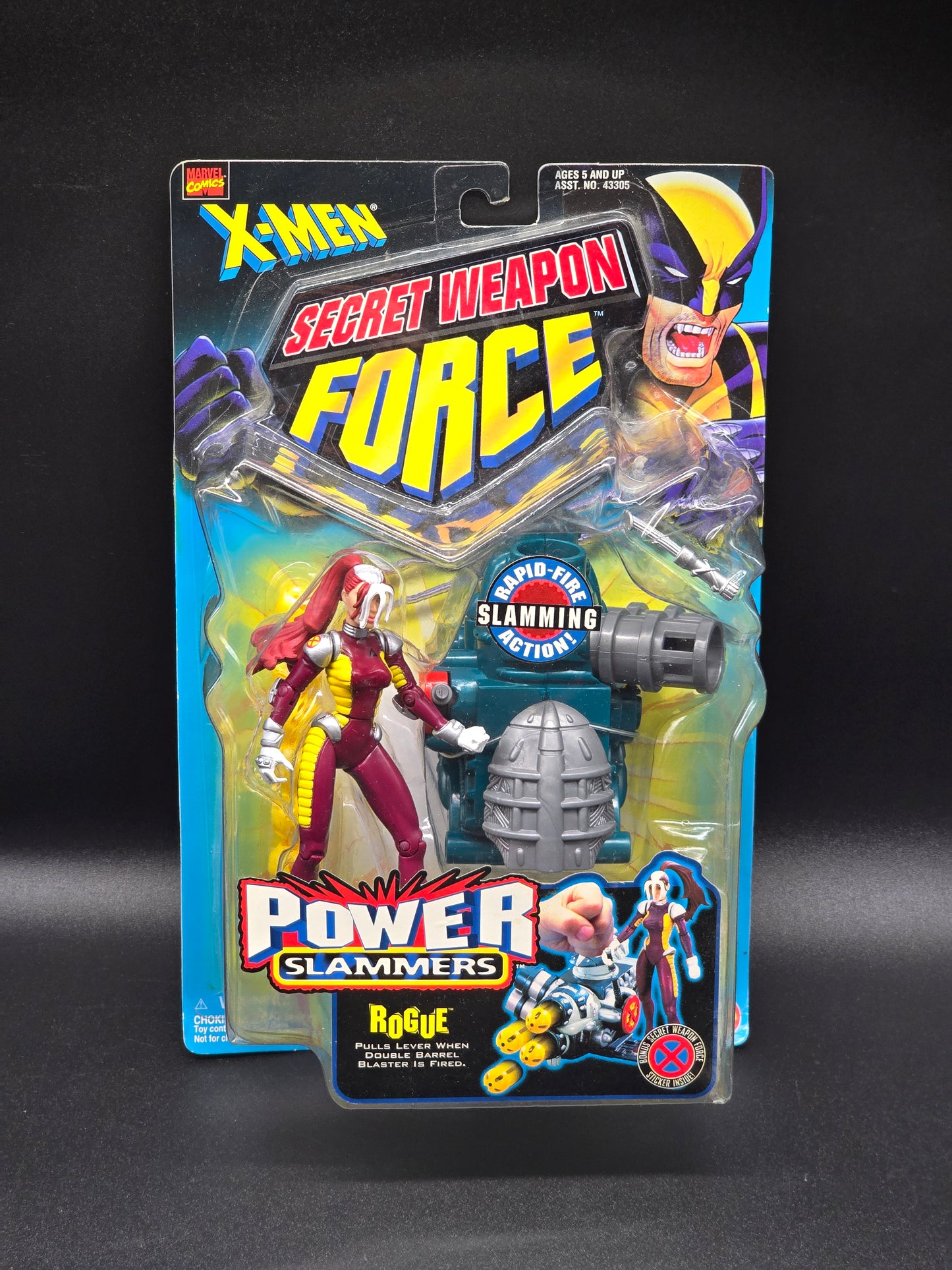 Rogue X-Men Secret Weapon Force Power Slammers Toybiz 1998