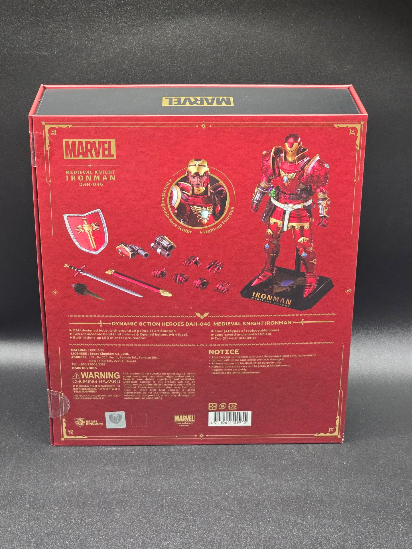 Medieval Knight Iron Man DAH-046 Dynamic 8-Ction Action Figure