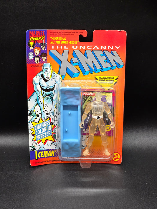 Iceman clear X-Men 1992 Toybiz (blue board variant)