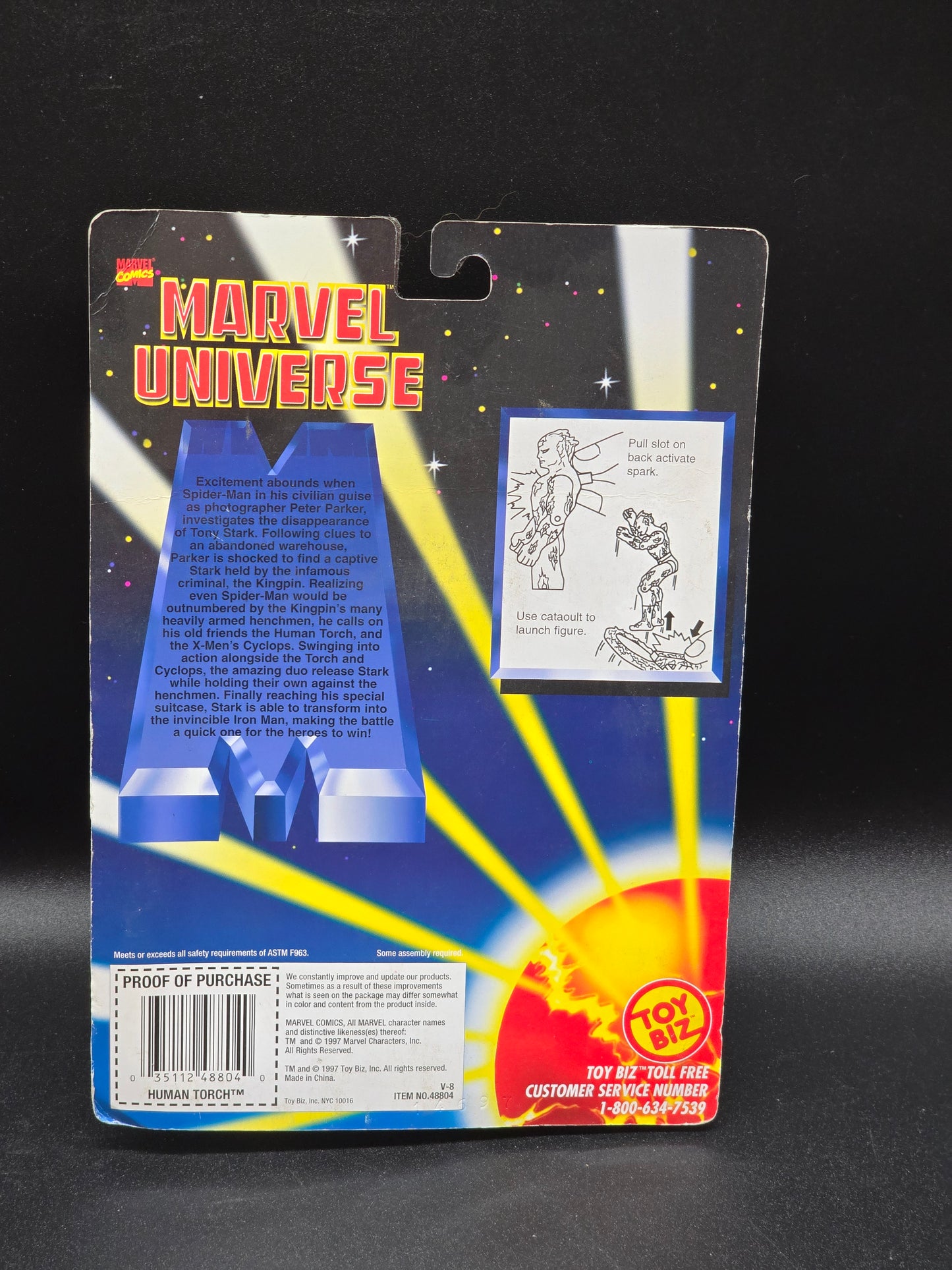 Human Torch Marvel Universe Toybiz 1997