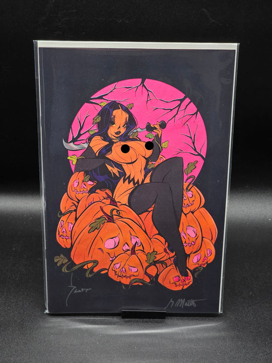 Pumpkin #2 KS Risque VirginArt Inkstasy Signed by Sun and Garth /w COA