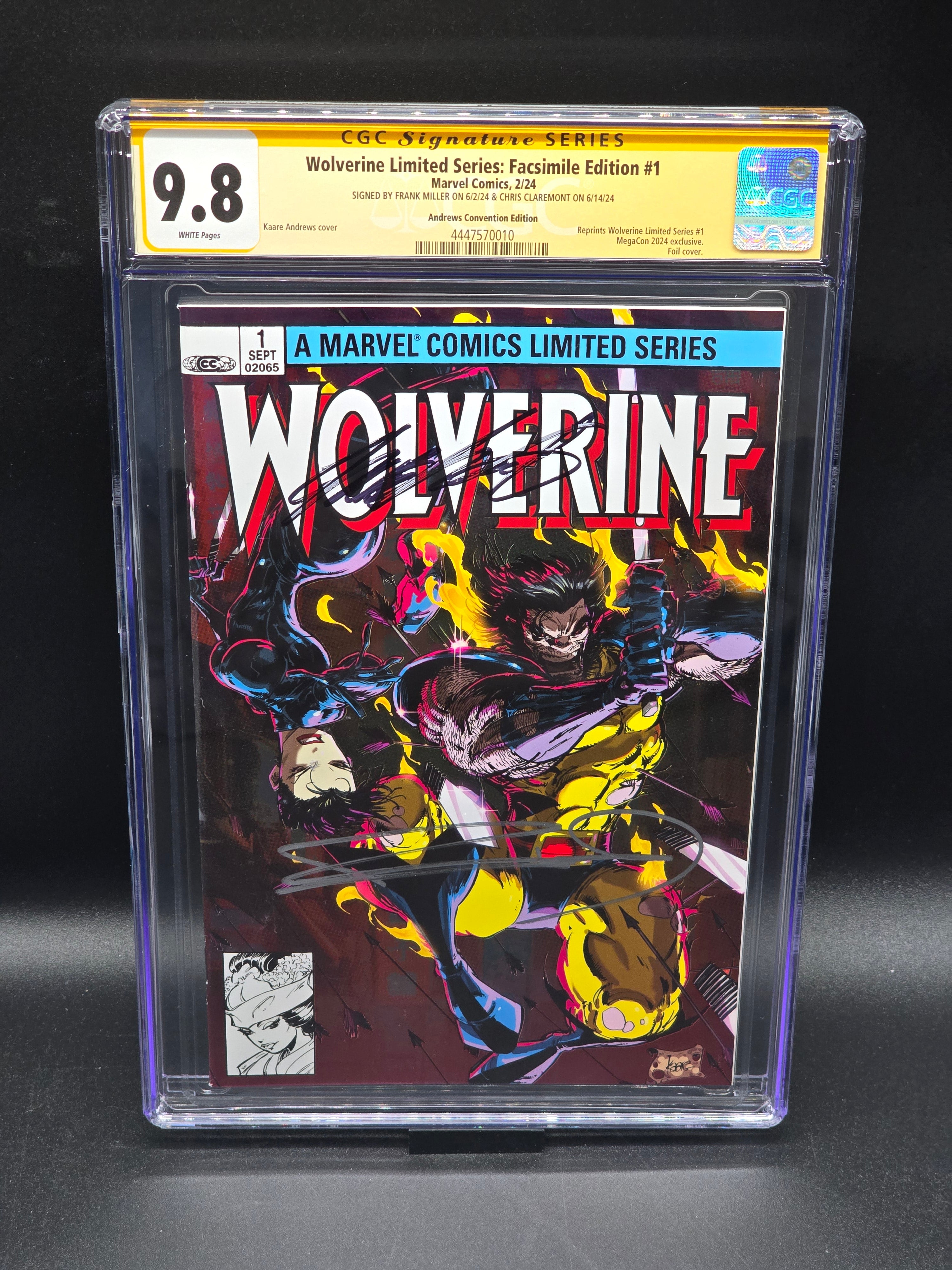 Wolverine Limited Series: Facsimile Edition #1 CGC SS 9.8 signed