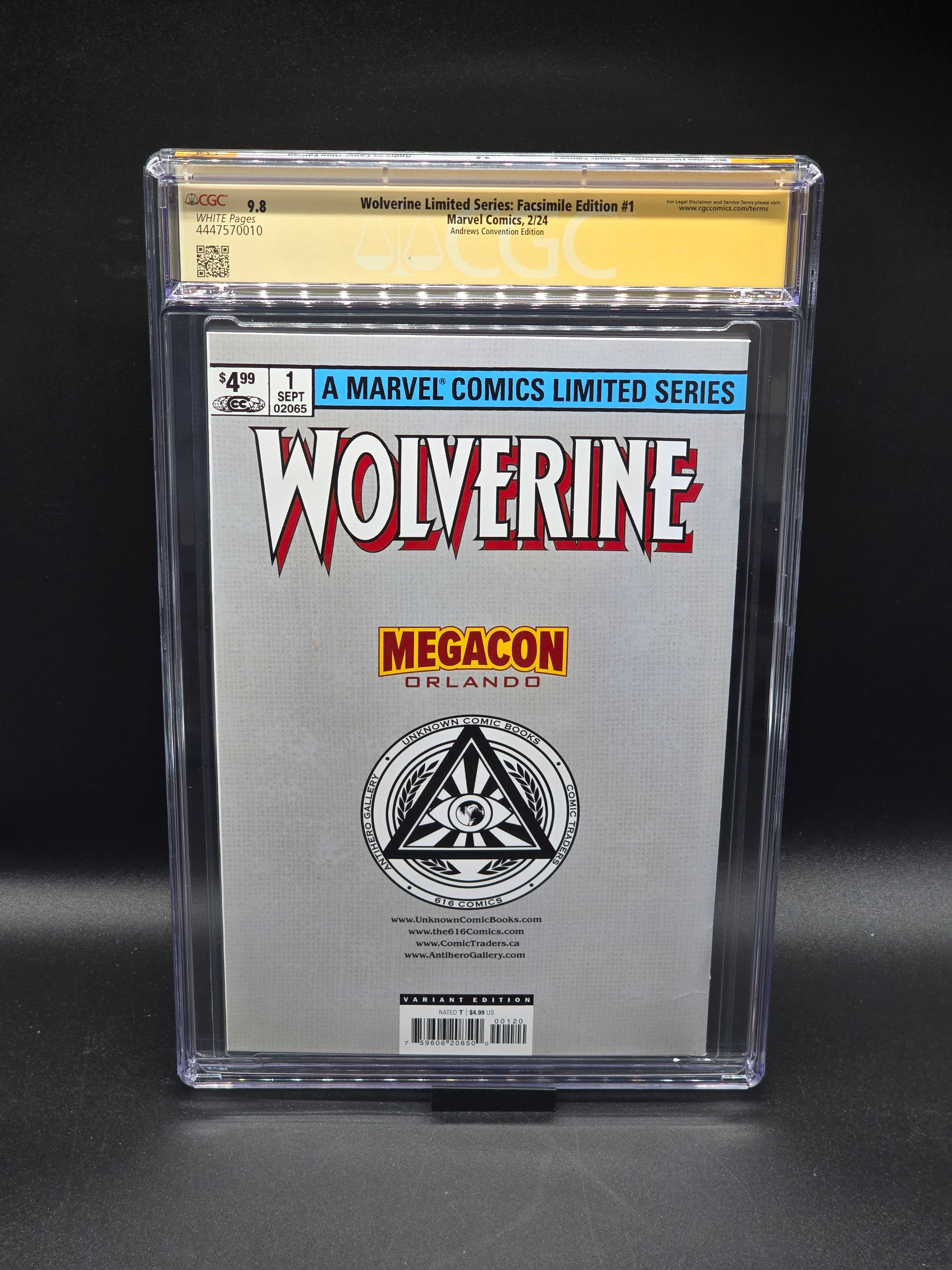 Wolverine Limited Series: Facsimile Edition #1 CGC SS 9.8 signed