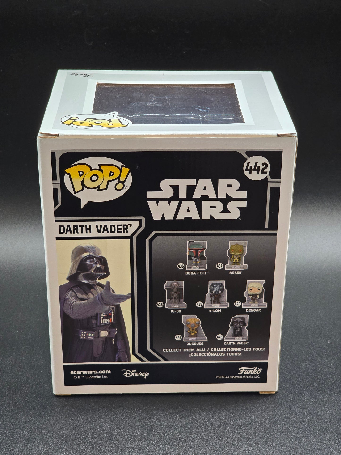 Darth Vader 442 Deluxe Pop! Figure Vinyl Bounty Hunters Collection Star Wars Special Ed