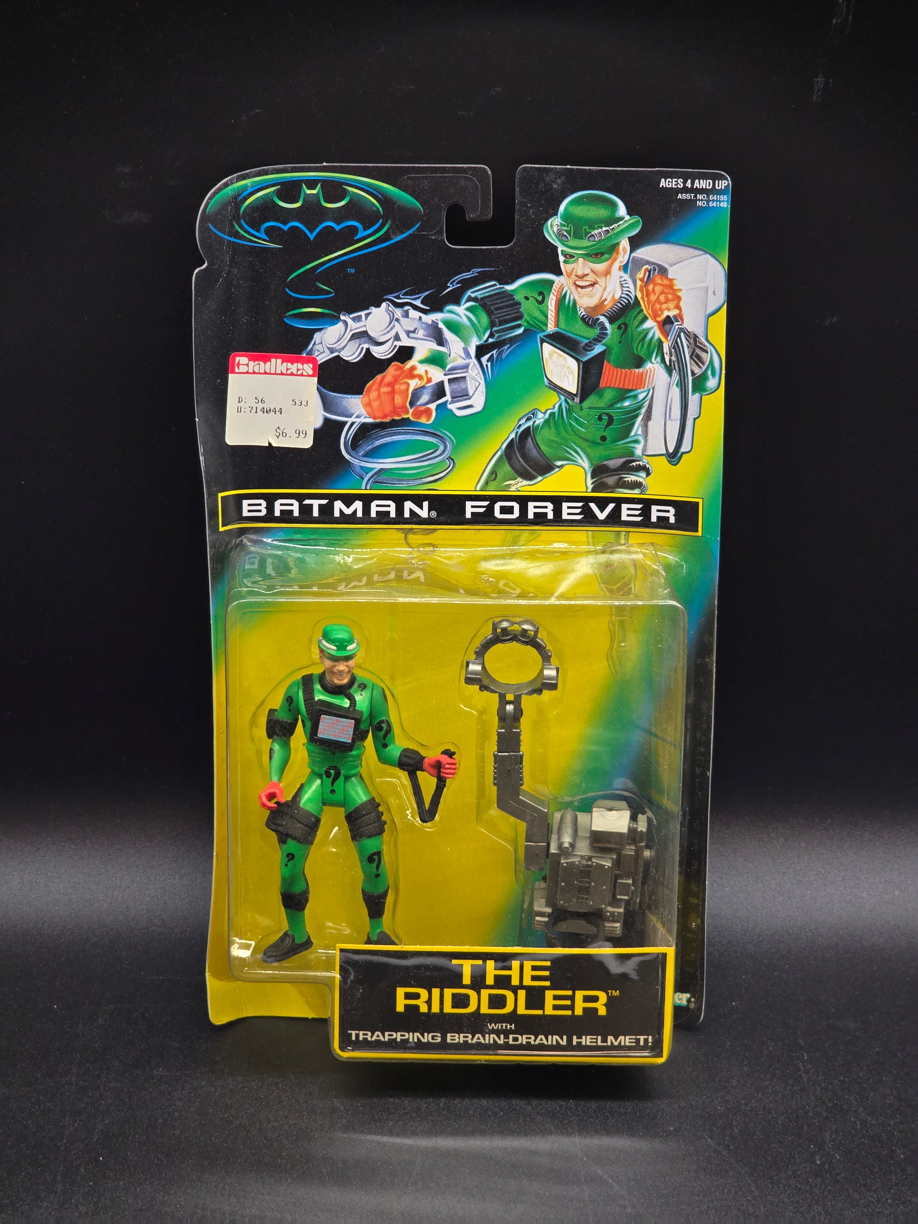 The Riddler with Trapping Brain-Drain Batman Forever 1995 Kenner ...