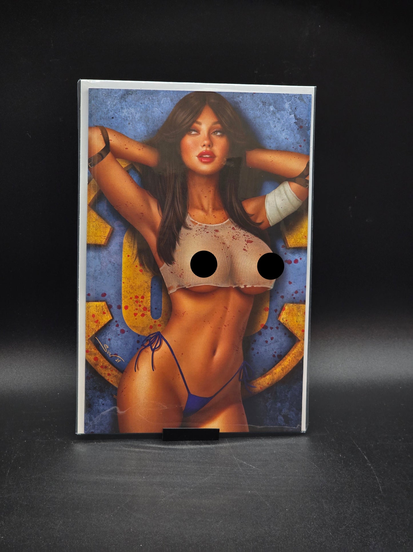 Becca Boo #2 Vault 66 Edition (Cover J Series) Risque Battle Damaged VirginArt Members Only Sun Khamunaki