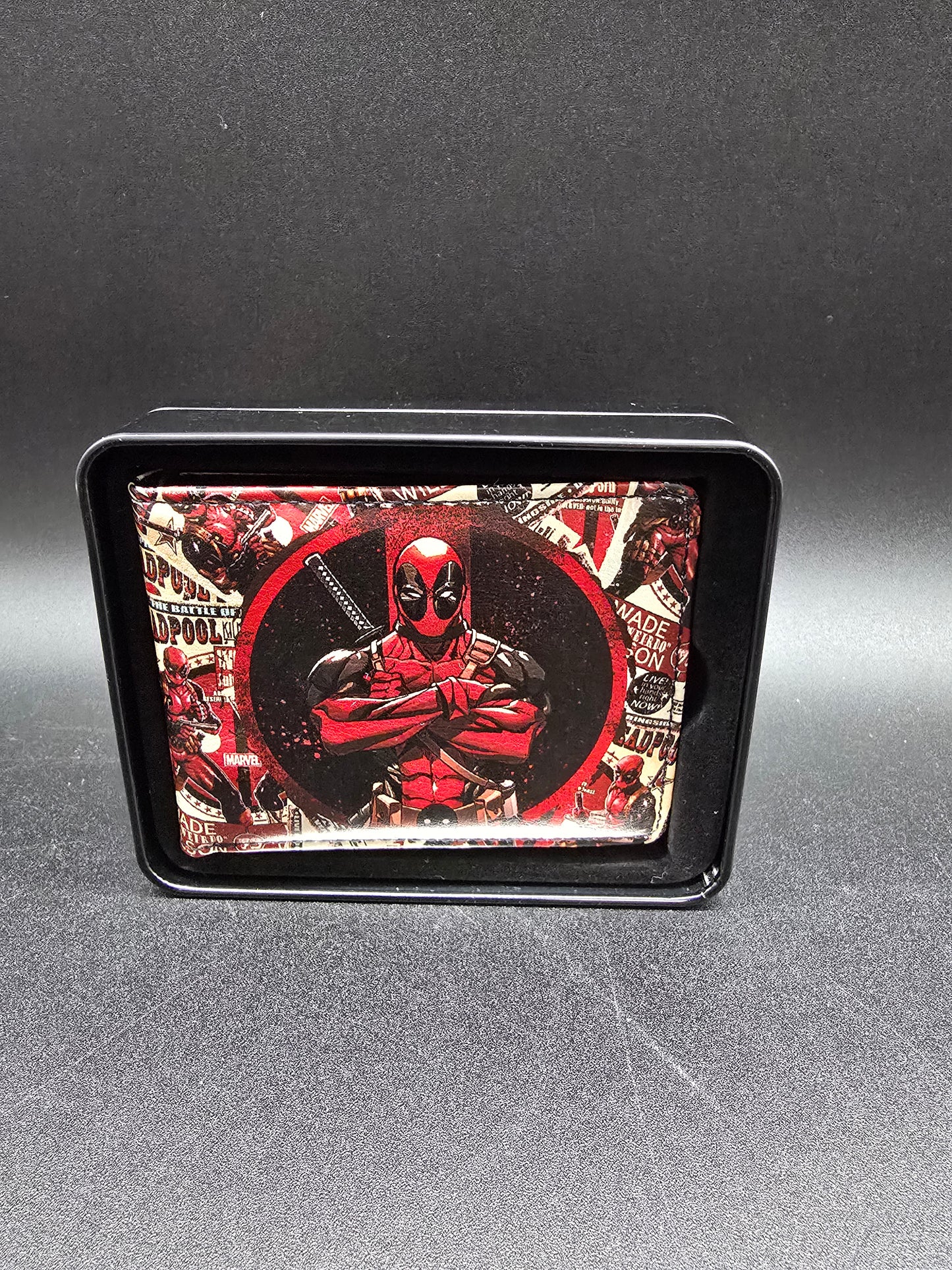 Deadpool crossed arms Bi-Fold Wallet