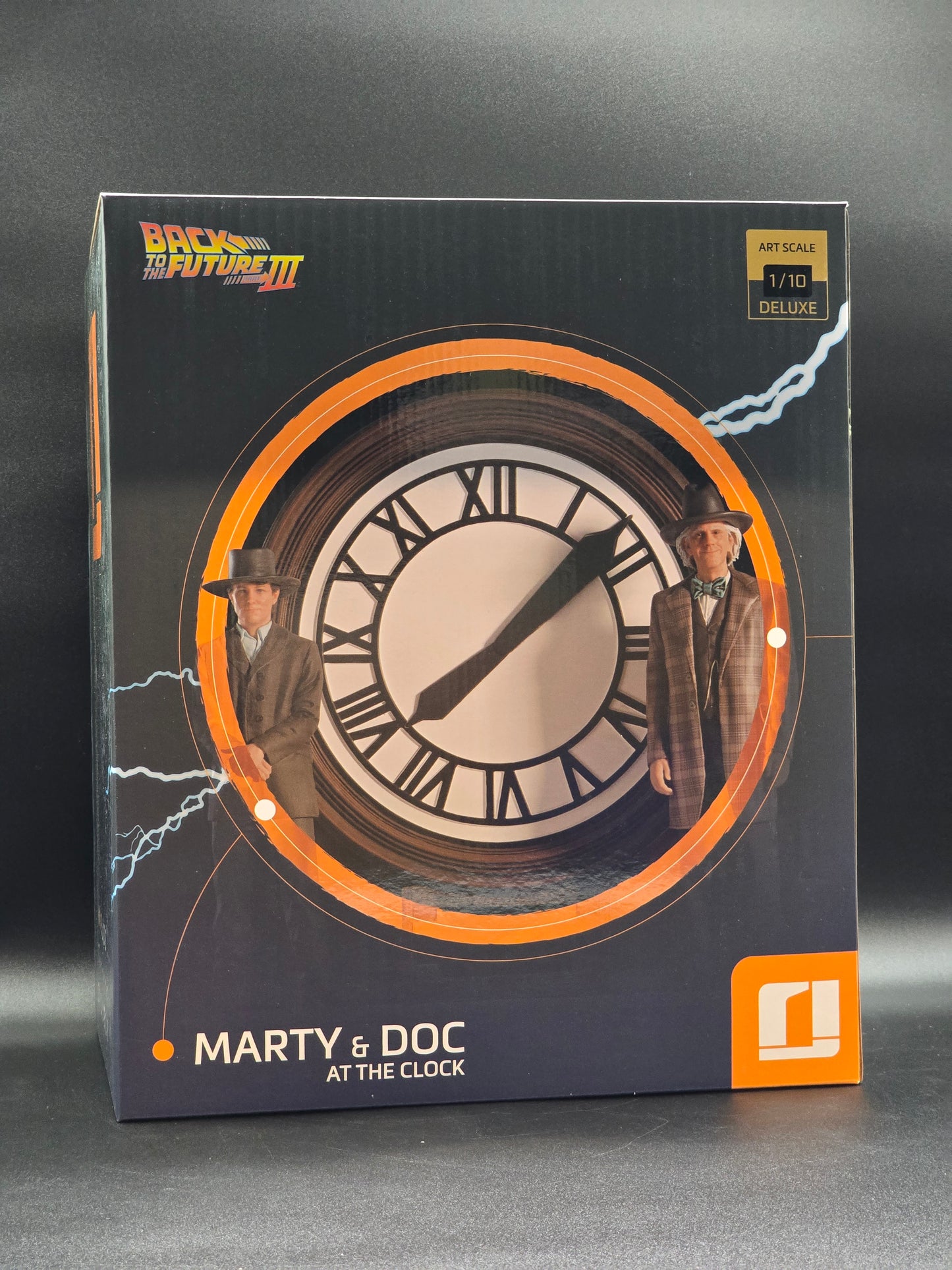 Back to the Future Part III Marty and Doc at the Clock 1/10 scale BDS Art Deluxe Iron Studios Statue Limited Edition