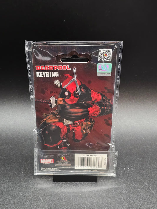 Deadpool Logo Colored Pewter Key Ring